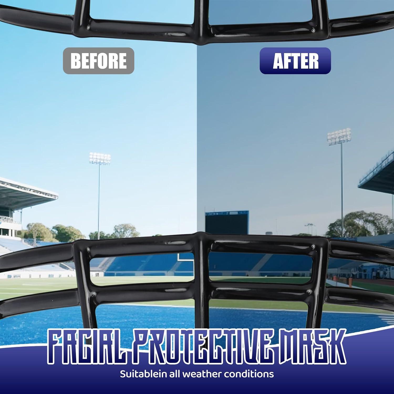 Visera de Fútbol ROMRLD 2-Pack Policarbonato A Prueba de Rotura