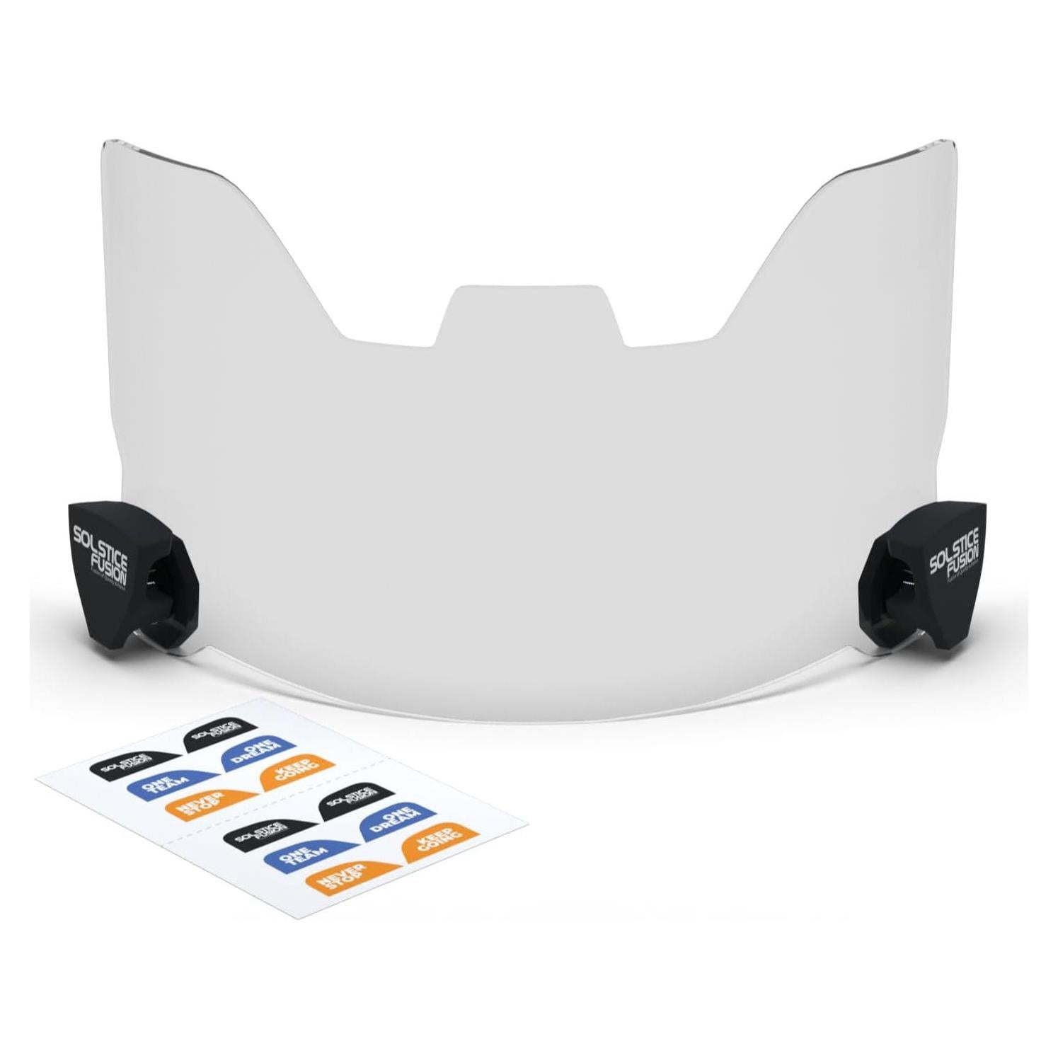 Visera de Fútbol Solstice Fusion FV-111 Antivaho UV Transparente