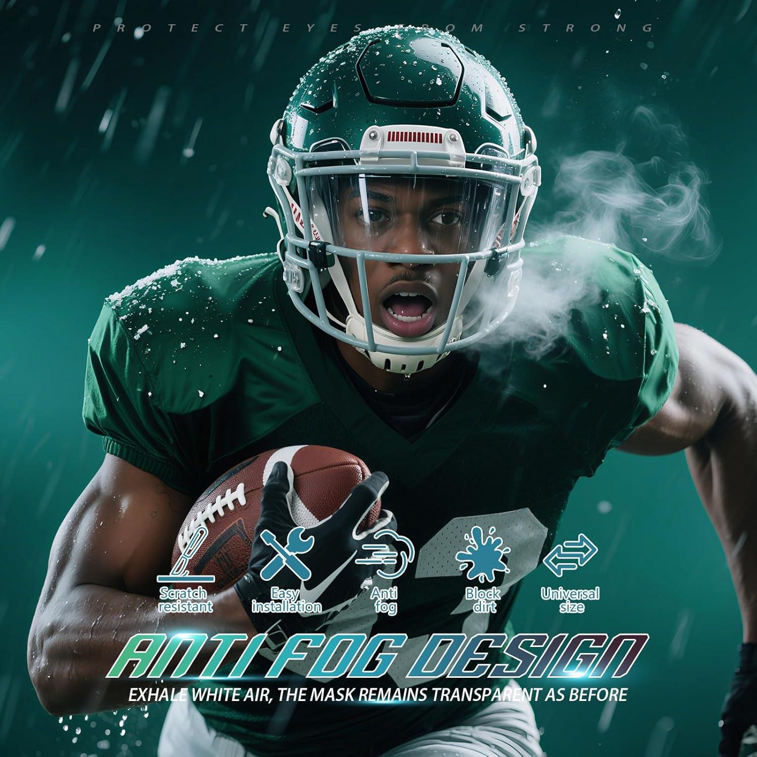 Visera Antivaho Clara KUBQLIG para Casco de Fútbol Juvenil