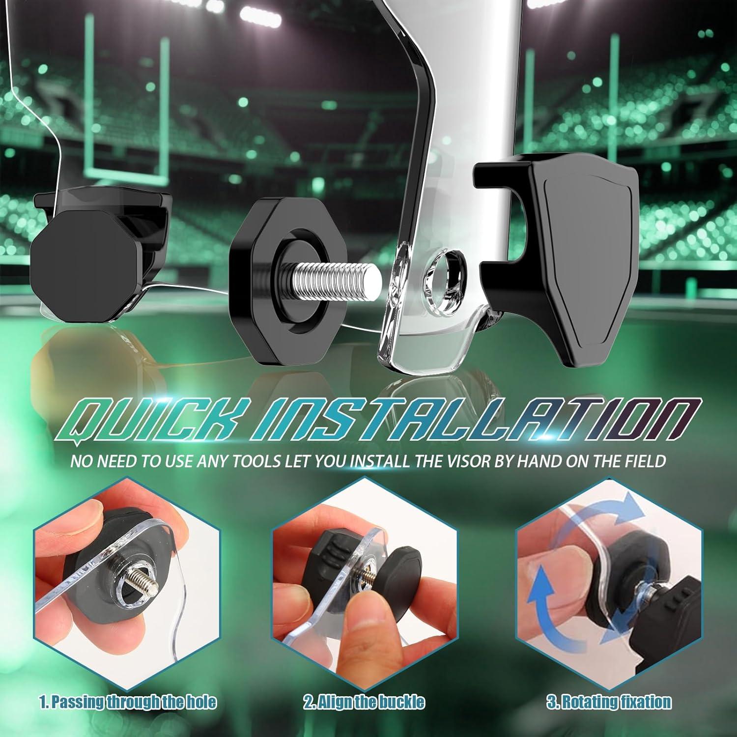 Visera Antivaho Clara KUBQLIG para Casco de Fútbol Juvenil