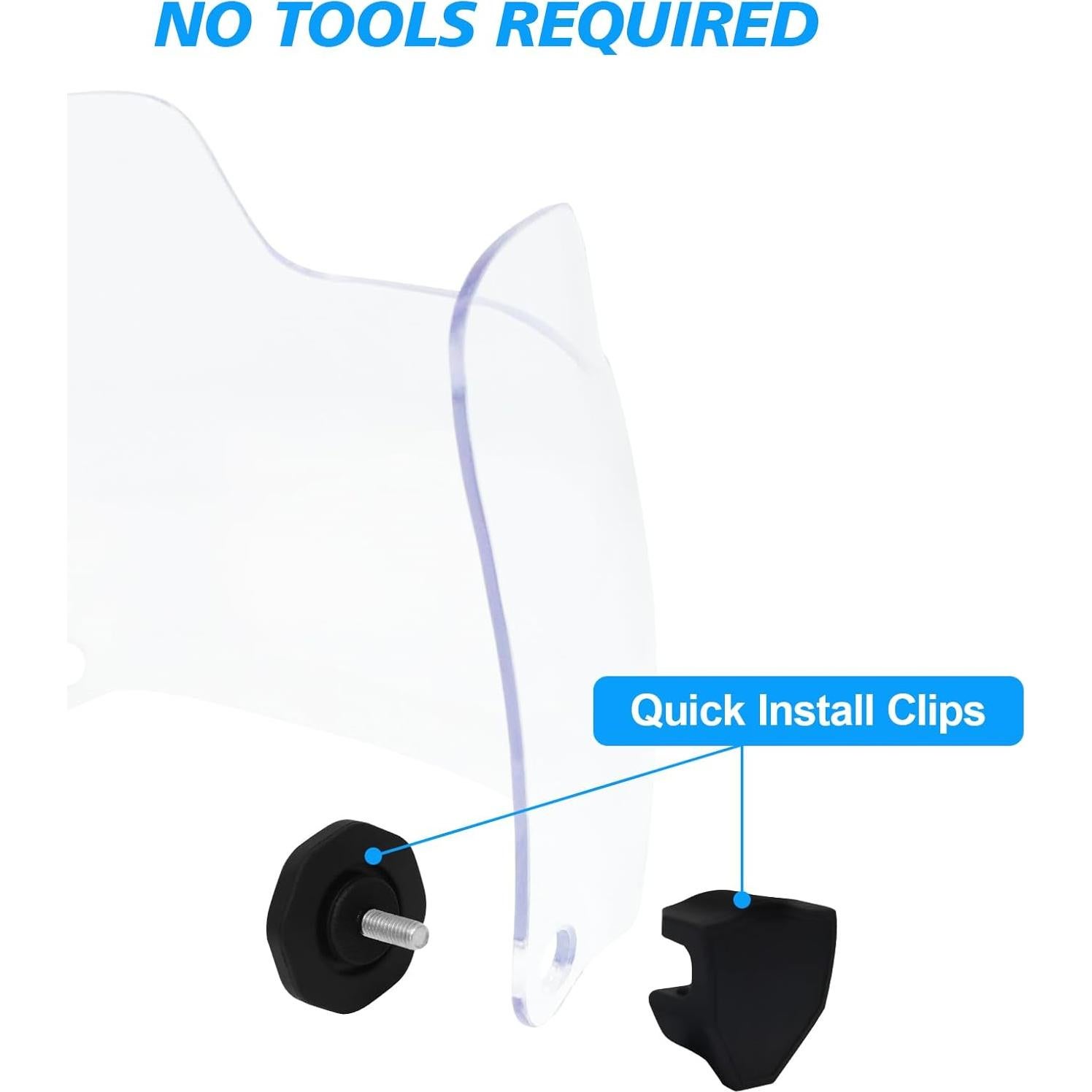 Visera de Fútbol ZAKVOP FV3 para Casco - Policarbonato Claro