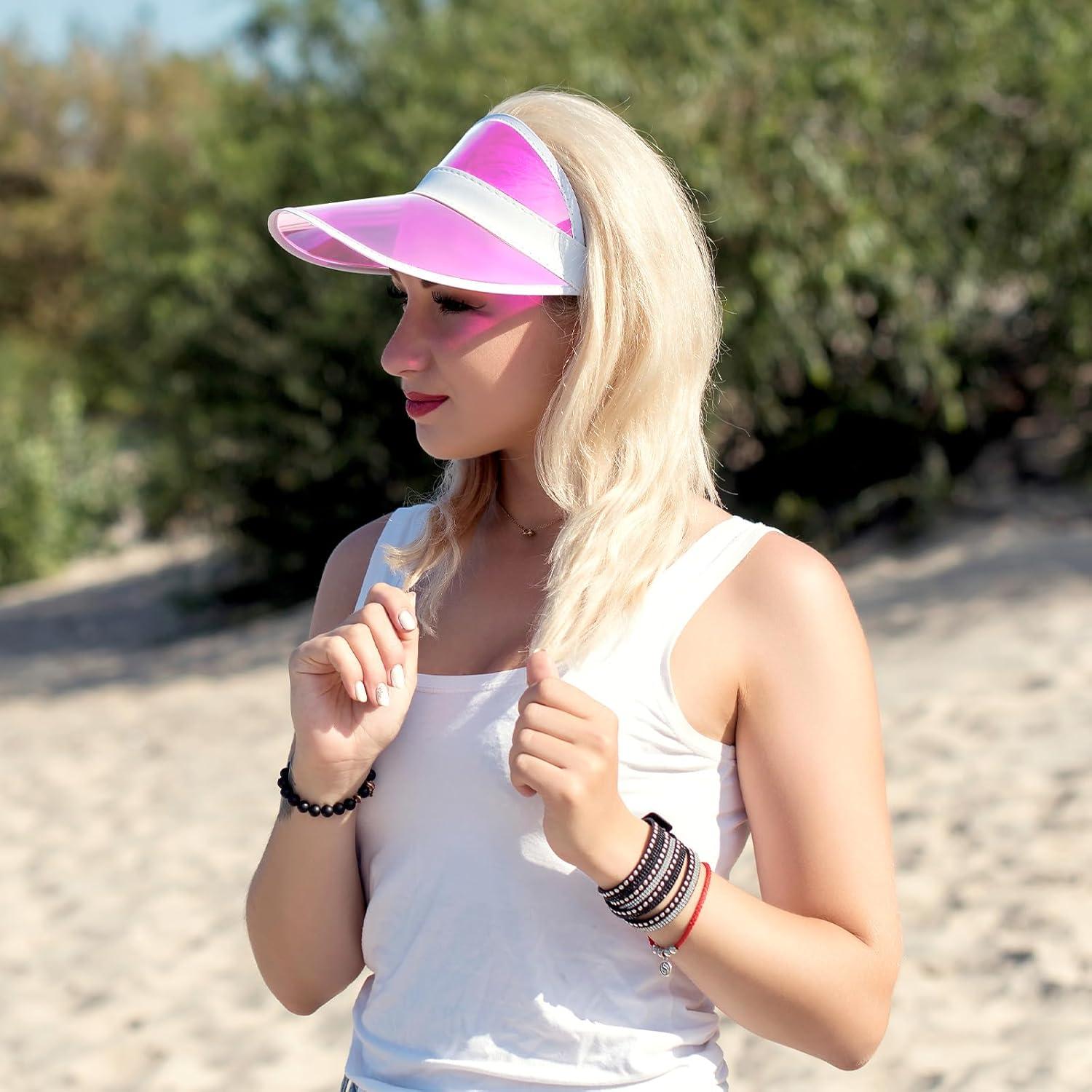 Gorras de Póker de Plástico Rosa Tarpop - 8 Piezas para Mujeres