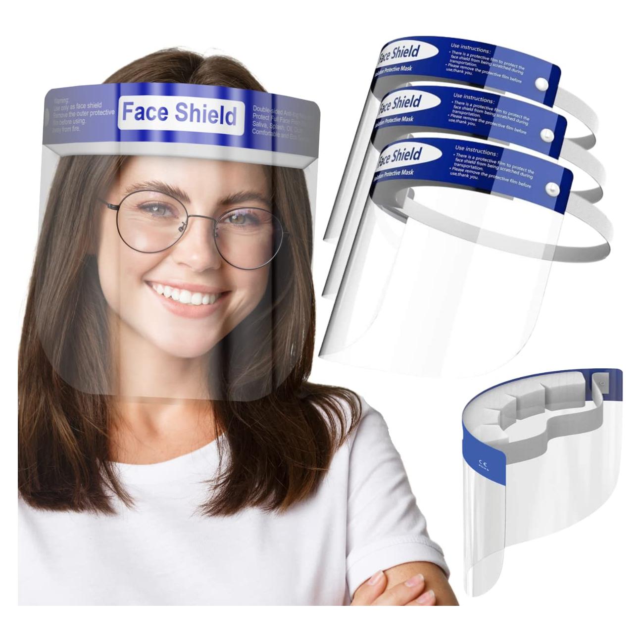 Pantalla Facial Reutilizable Antivaho - Paquete de 10 Unidades