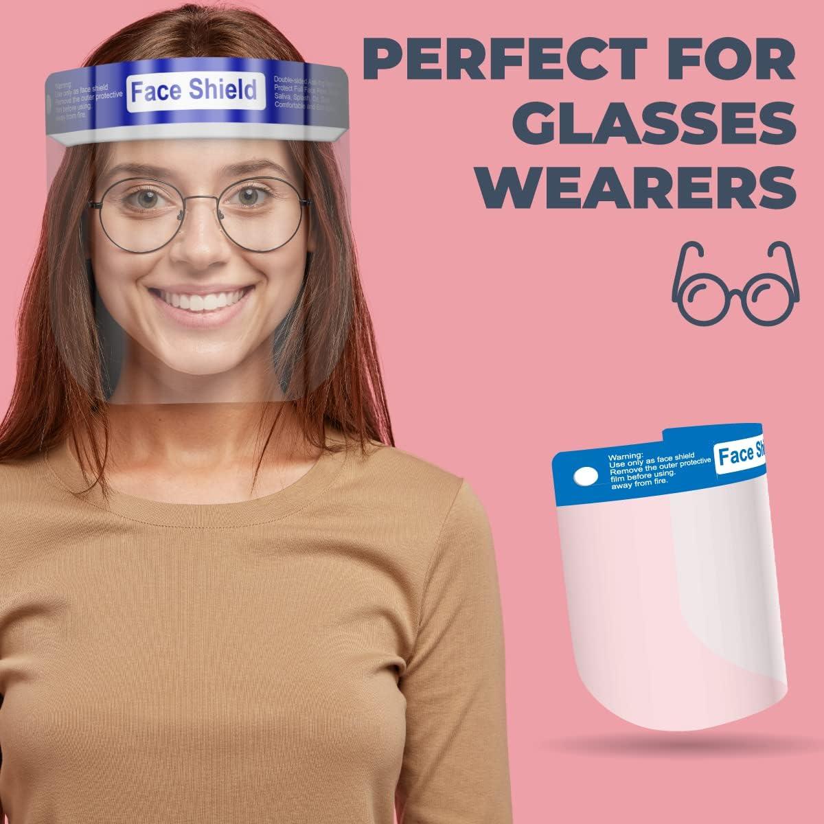 Pantalla Facial Reutilizable Antivaho - Paquete de 10 Unidades