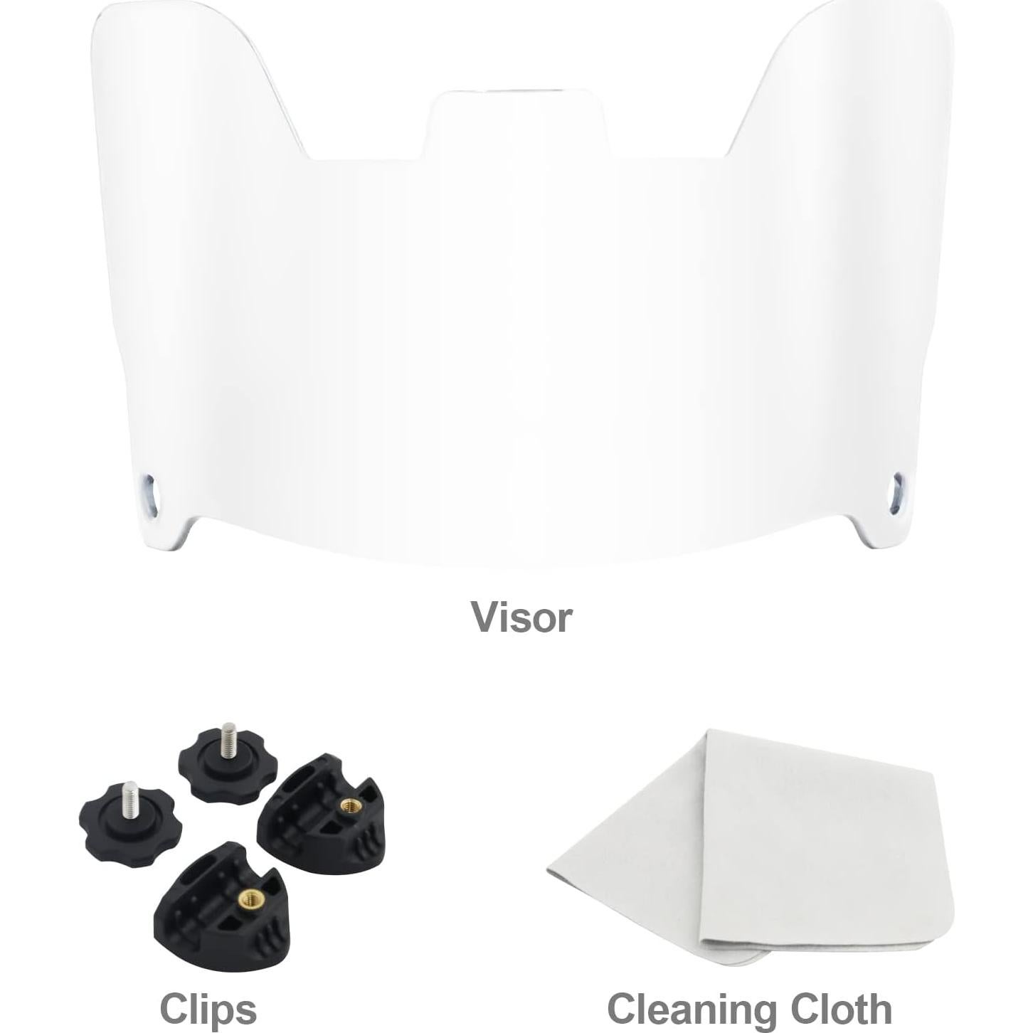 Visera de Fútbol ZAKVOP Transparente Antiniebla para Casco