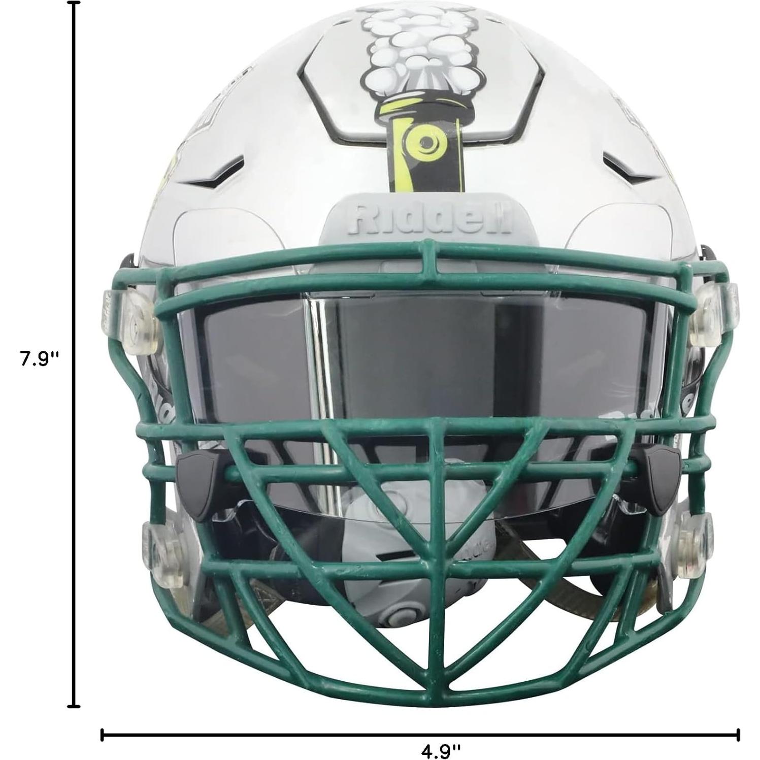 Visera de Fútbol ZAKVOP Transparente Antiniebla para Casco