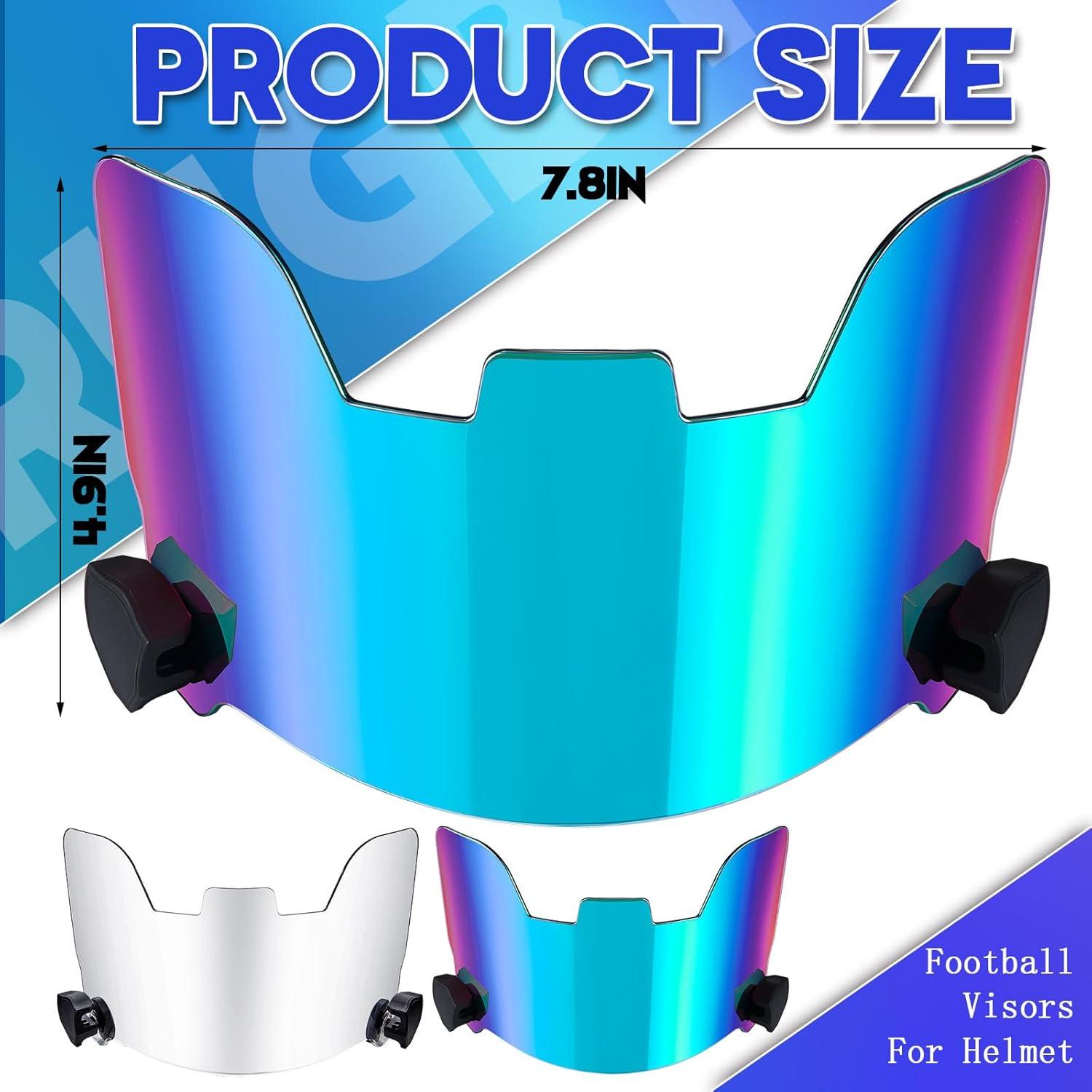 Visera de Fútbol Xuhal para Casco Adulto 2 Pcs Protección Ocular