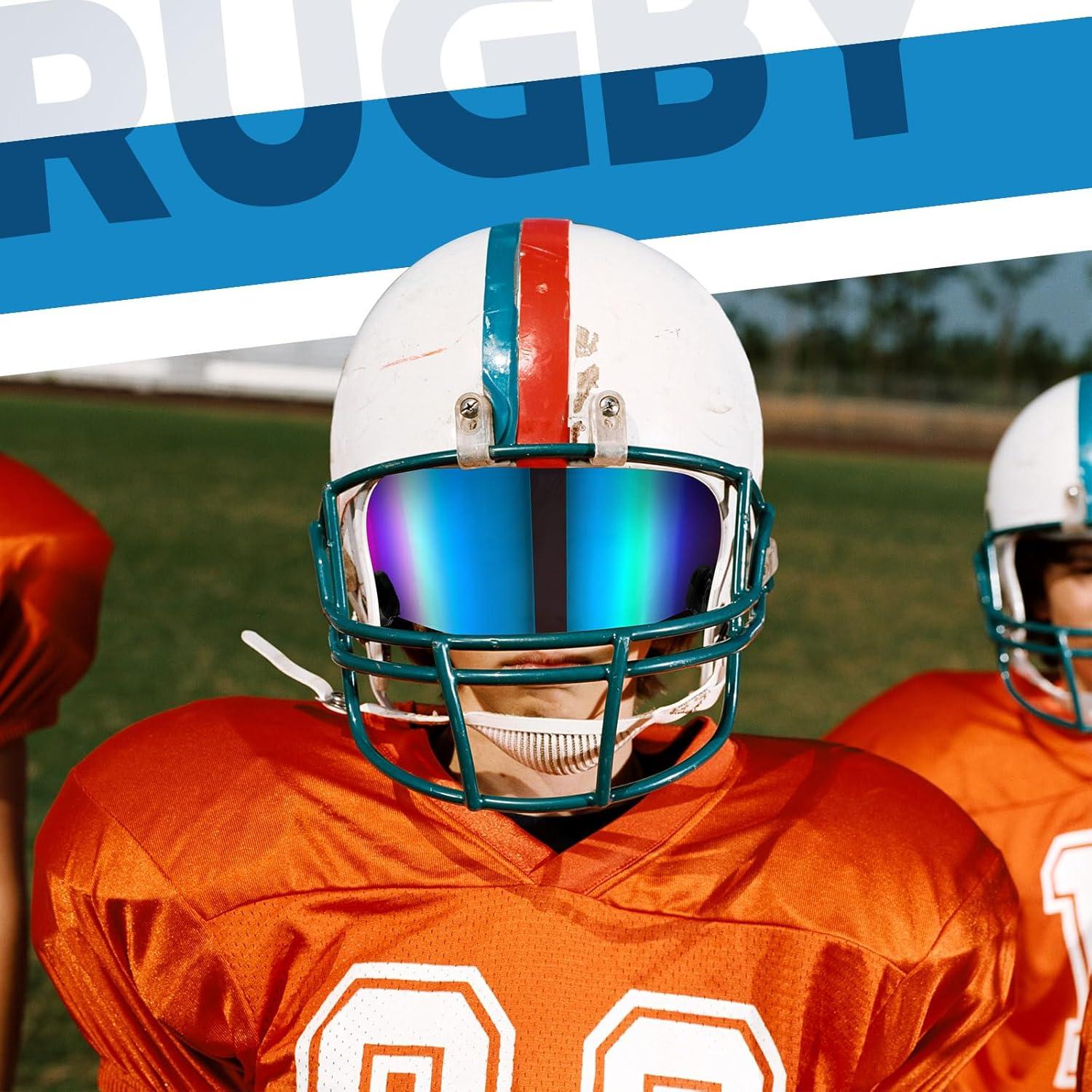 Visera de Fútbol Xuhal para Casco Adulto 2 Pcs Protección Ocular