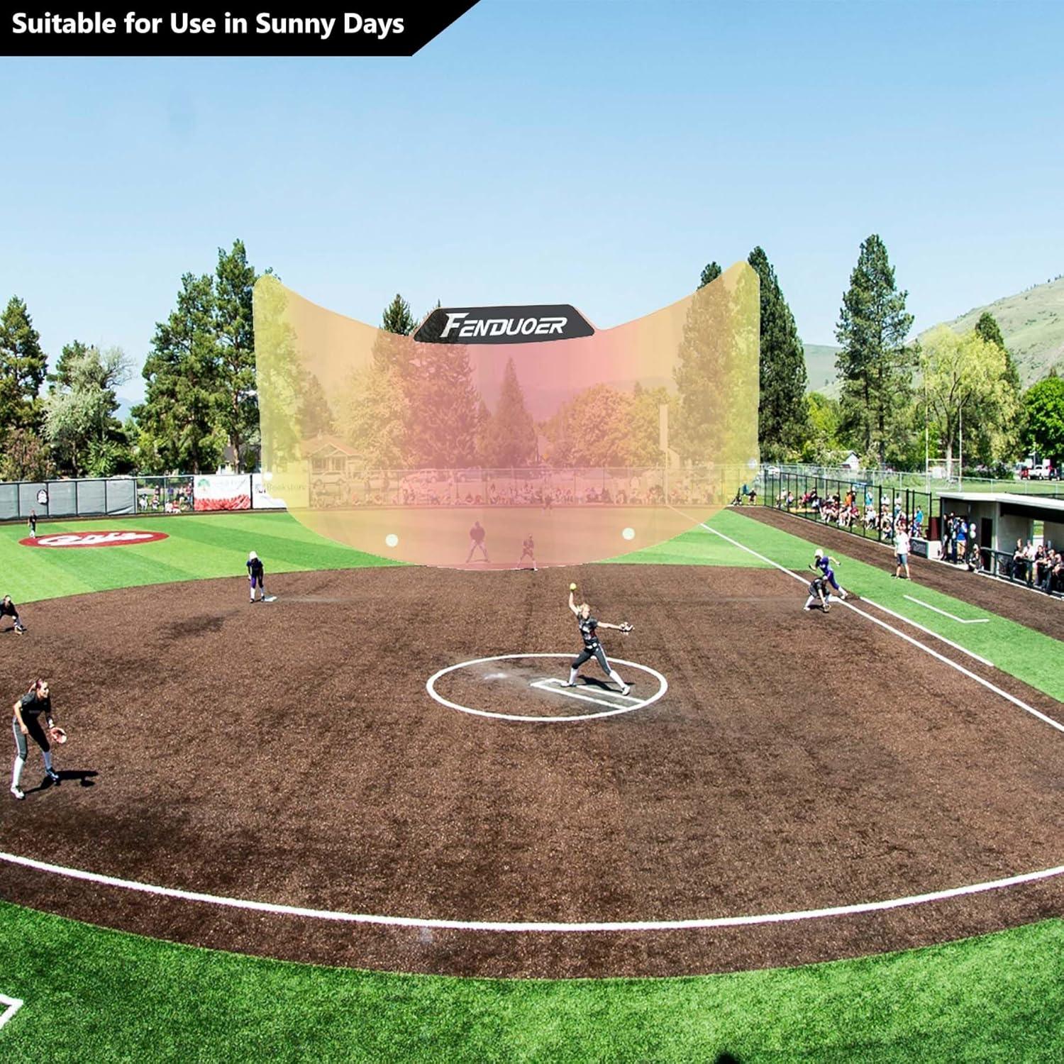 Visera de Softball Fenduoer SV-Rojo con Protección UV