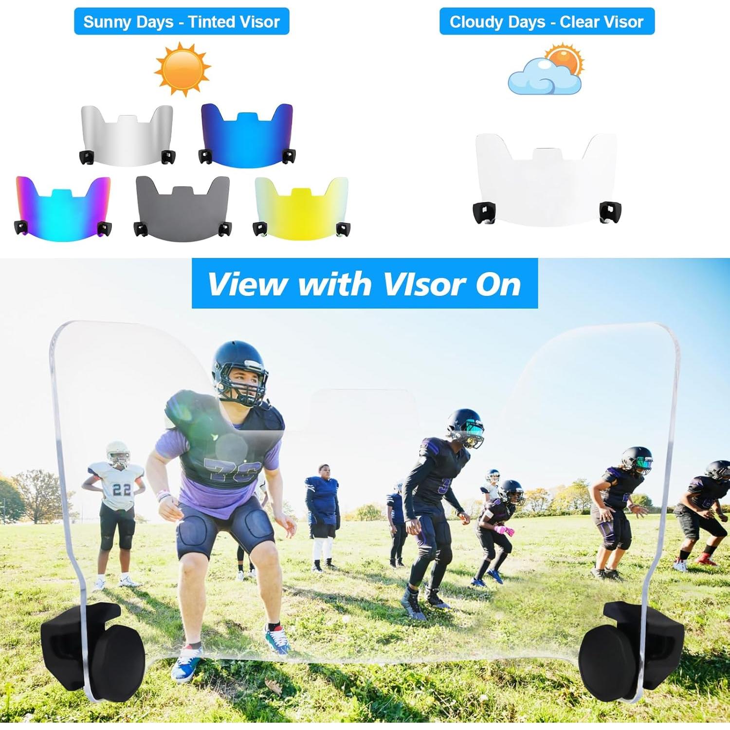 Visera de Fútbol Zoviura Visor1 Anti-Vaho Resistente a Impactos