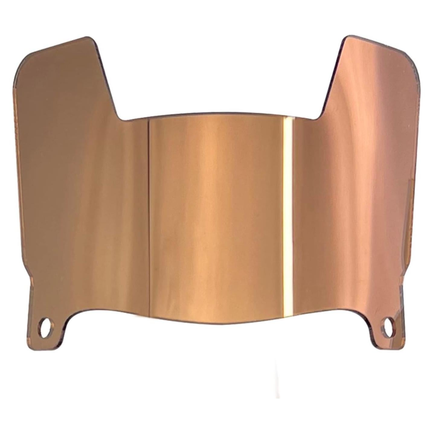 Visera Mini para Casco de Fútbol DUTYBOD ER099 Cobre Espejo