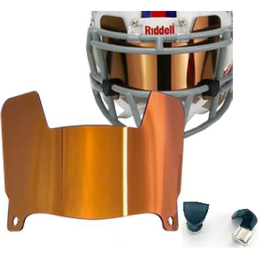 Visera Mini para Casco de Fútbol DUTYBOD ER099 Cobre Espejo