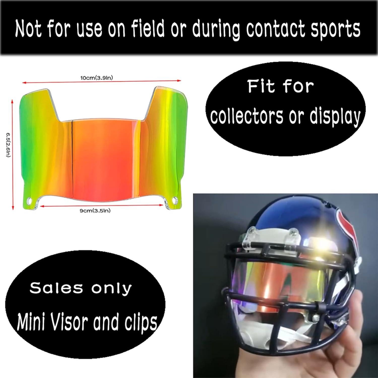 Visera Mini para Casco de Fútbol DUTYBOD ER099 Cobre Espejo