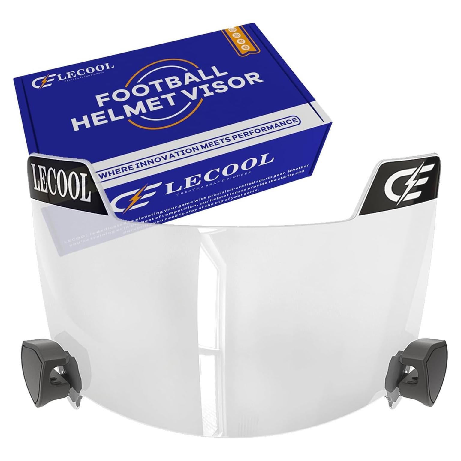 Visera de Fútbol LeCool Universal - Lentes Curvados, Ajuste Seguro