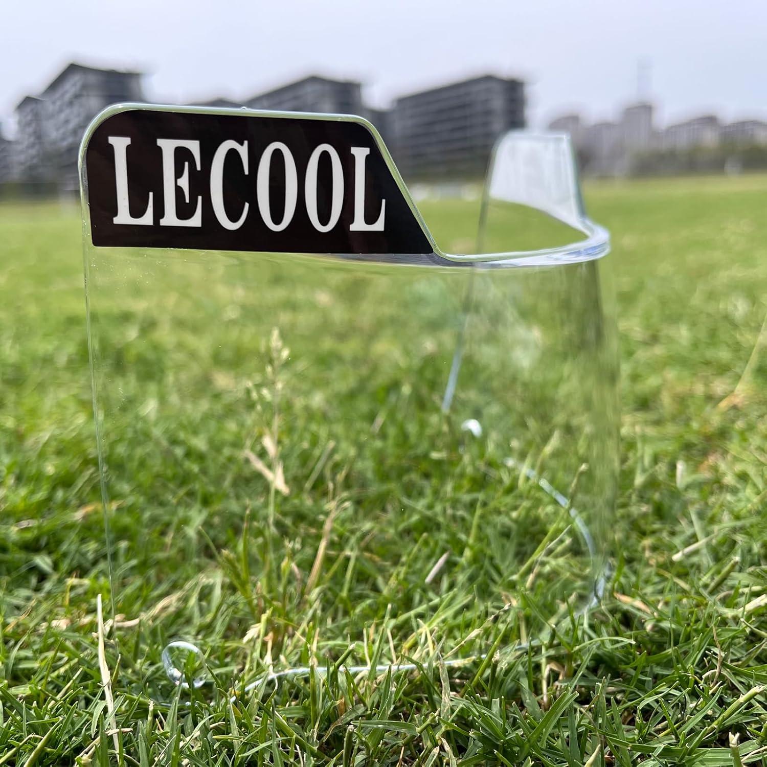 Visera de Fútbol LeCool Universal - Lentes Curvados, Ajuste Seguro