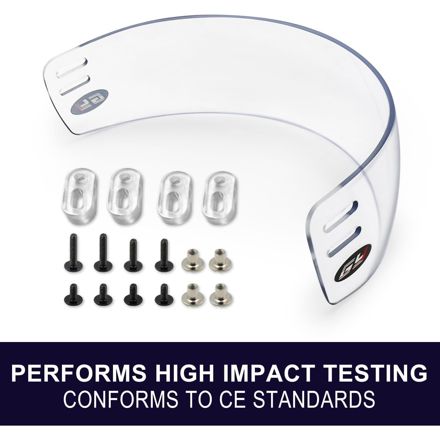 Visera de Hockey GY HV-M1 Transparente Anti-Rasguños y Niebla