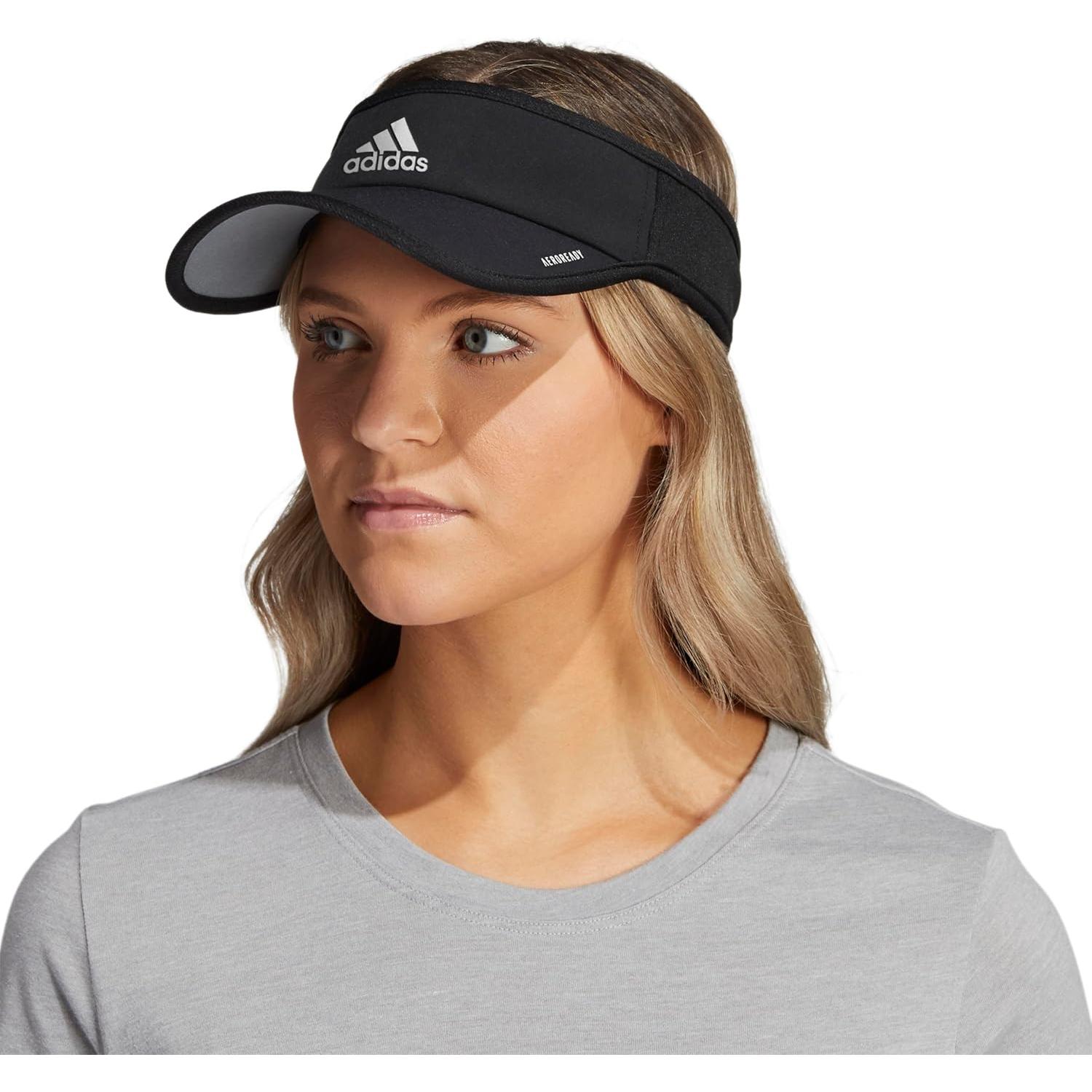 Gorra Visera Deportiva adidas Superlite para Mujeres - Negro/Plateado