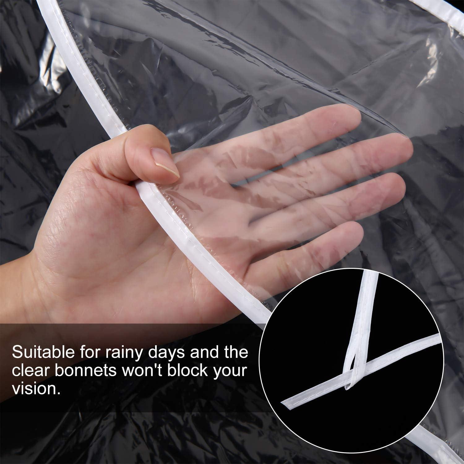 Gorros de Lluvia SATINIOR para Mujeres - 6 Pcs con Visera Transparente