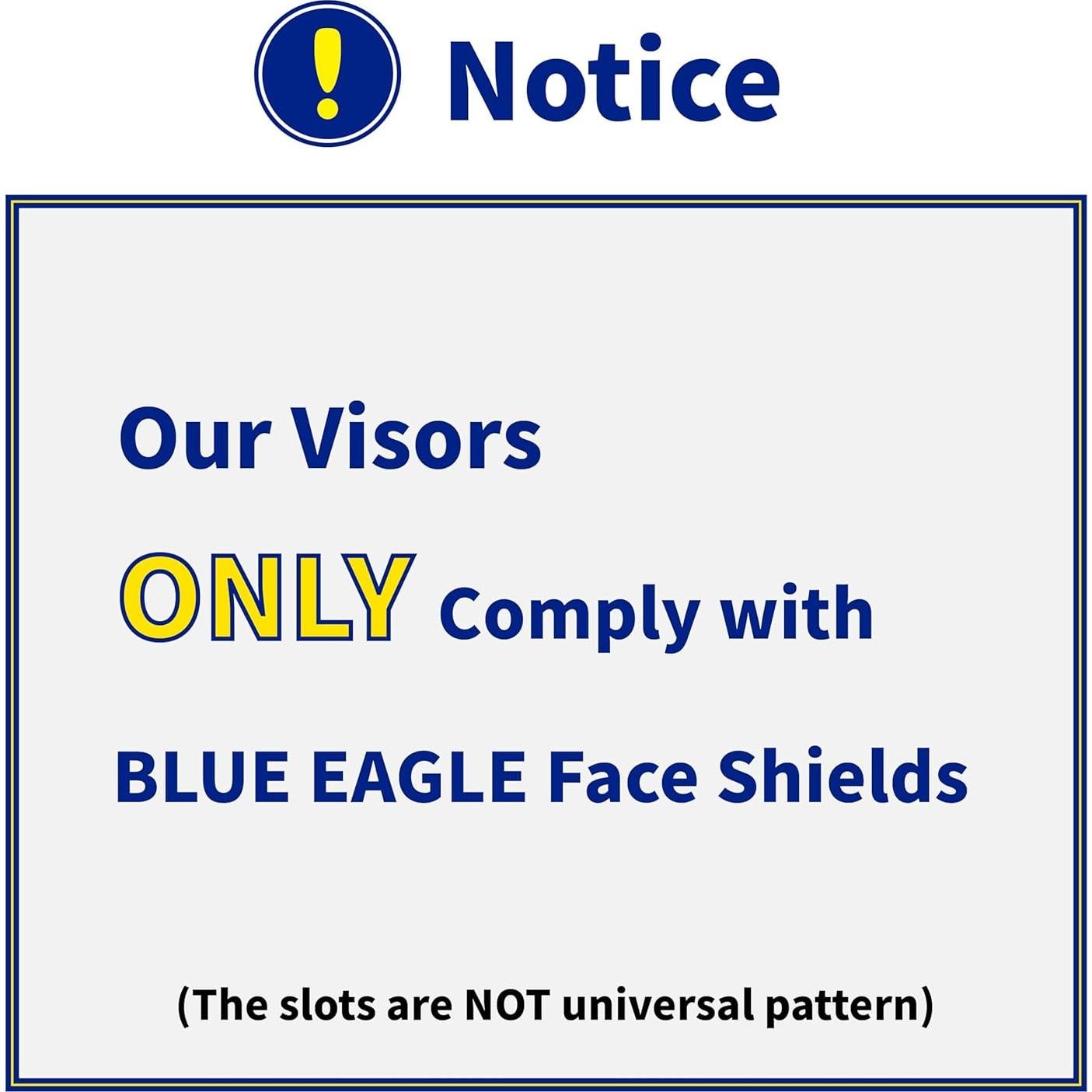 Viseras de Reemplazo Blue Eagle FC48 - Policarbonato 3 PCS