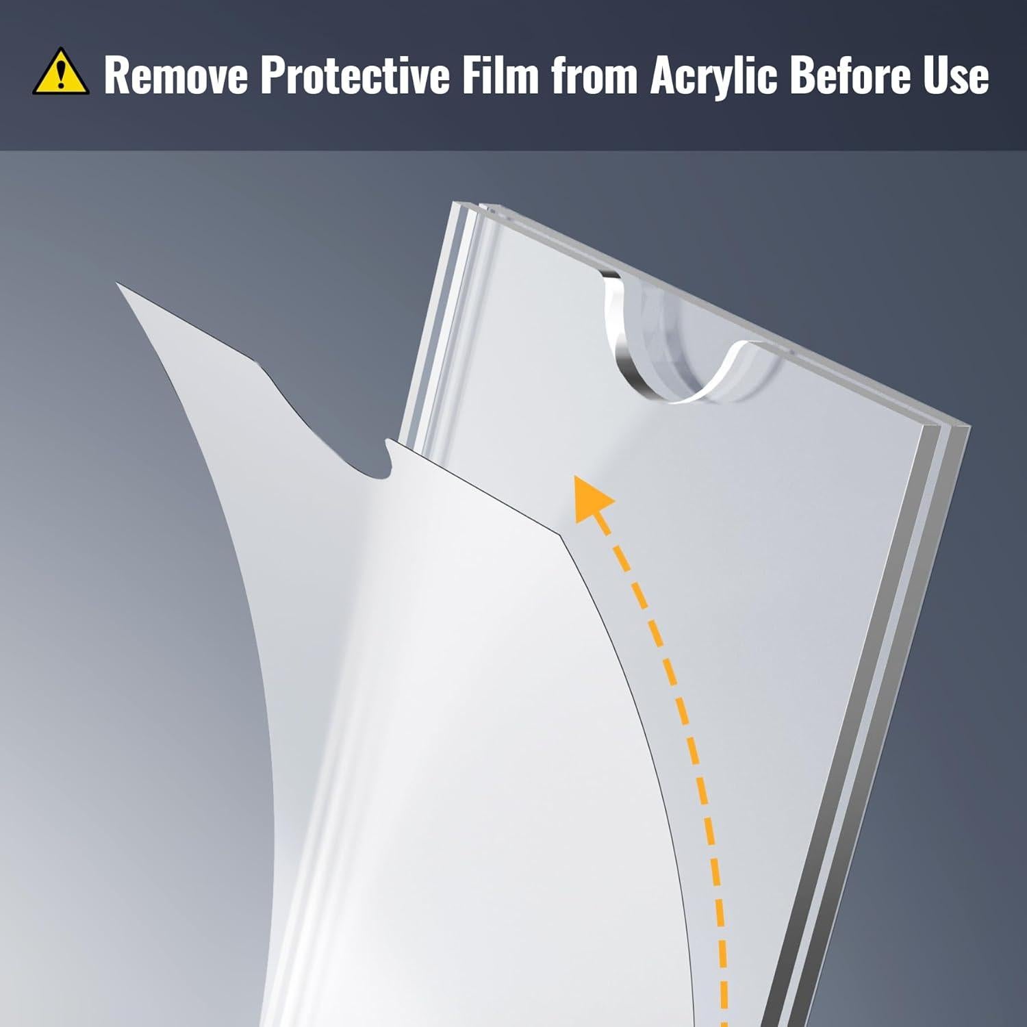 Soportes de Fotos de Acrílico NiHome para Visera de Coche - 4 Piezas