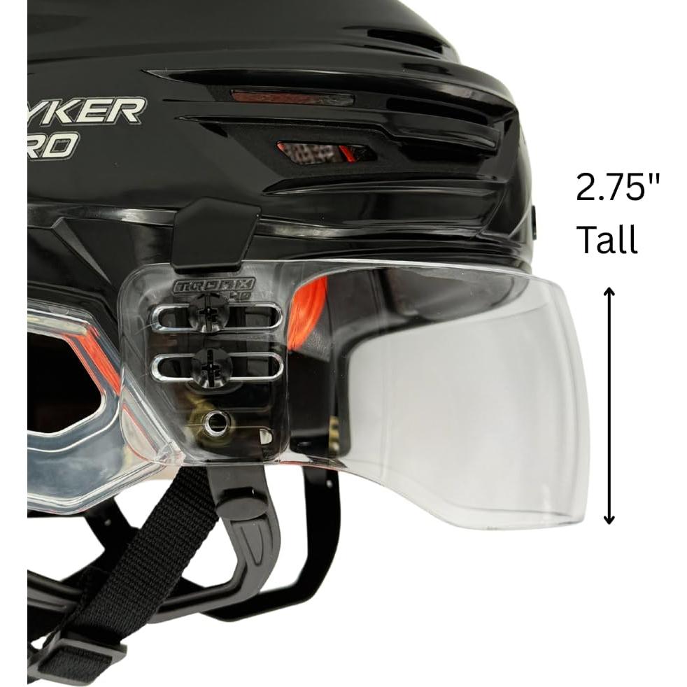 Visera Cortada Ventilada TronX S40 para Hockey Transparente CE