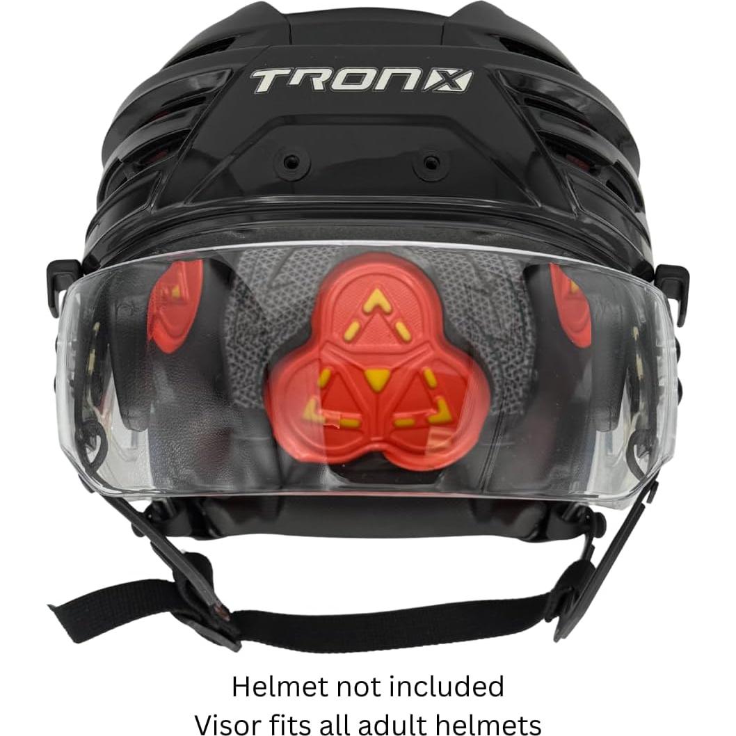 Visera Cortada Ventilada TronX S40 para Hockey Transparente CE