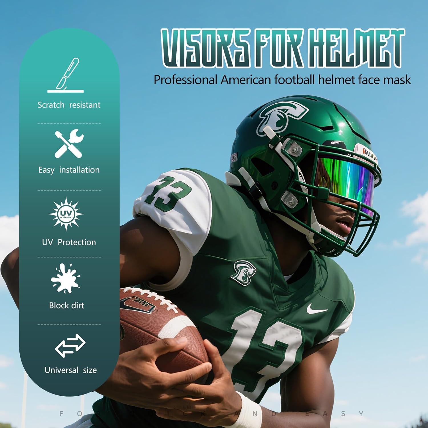 Visera de Fútbol ROMRLD 2-Pack Verde Neón y Clara, A prueba de Roturas