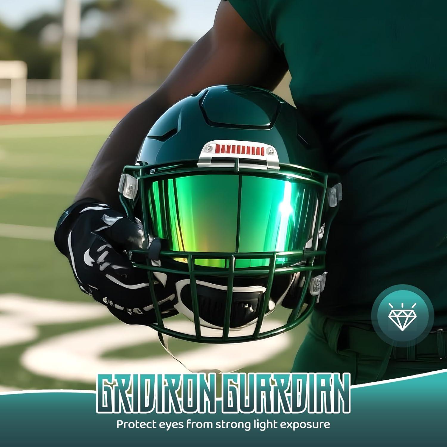Visera de Fútbol ROMRLD 2-Pack Verde Neón y Clara, A prueba de Roturas