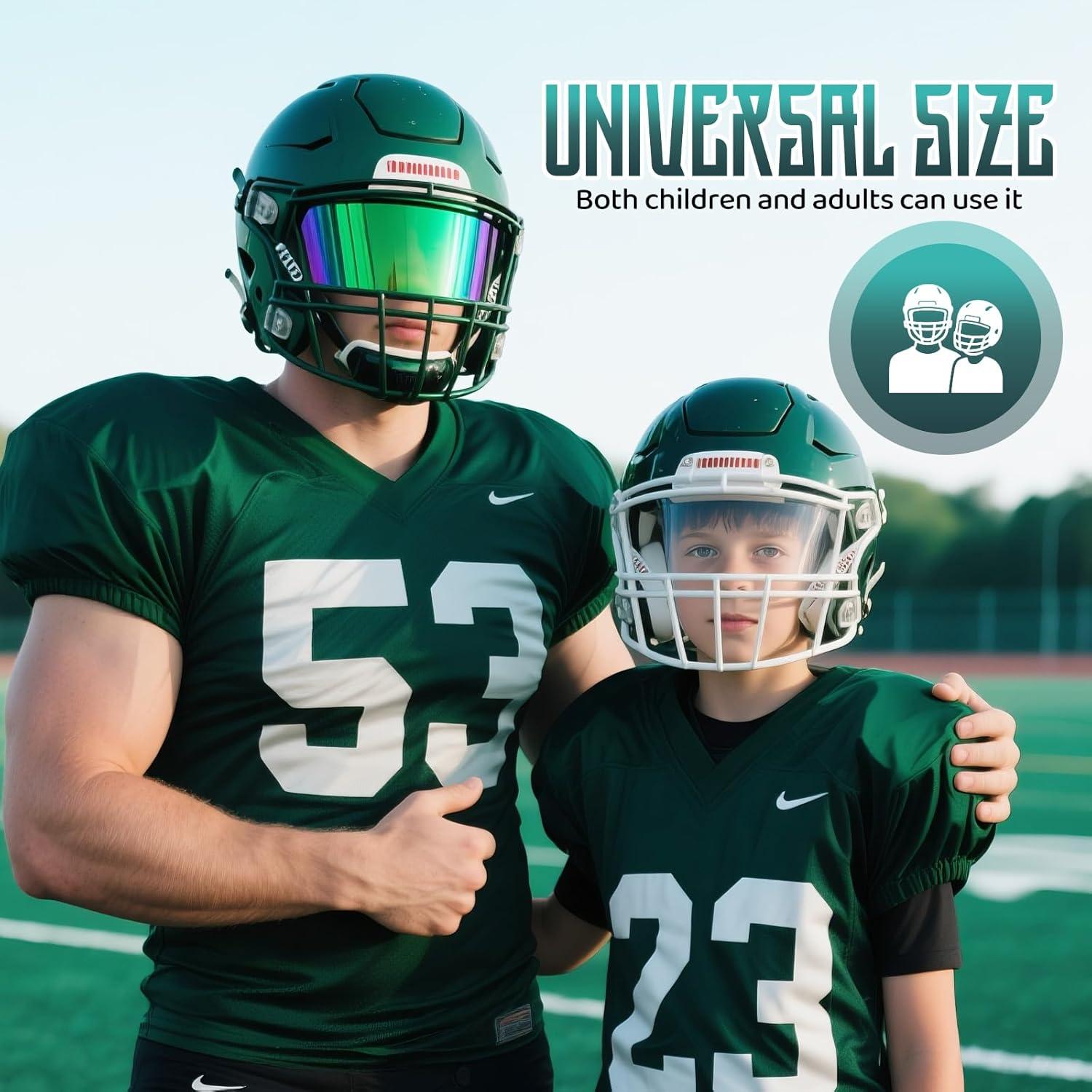 Visera de Fútbol ROMRLD 2-Pack Verde Neón y Clara, A prueba de Roturas