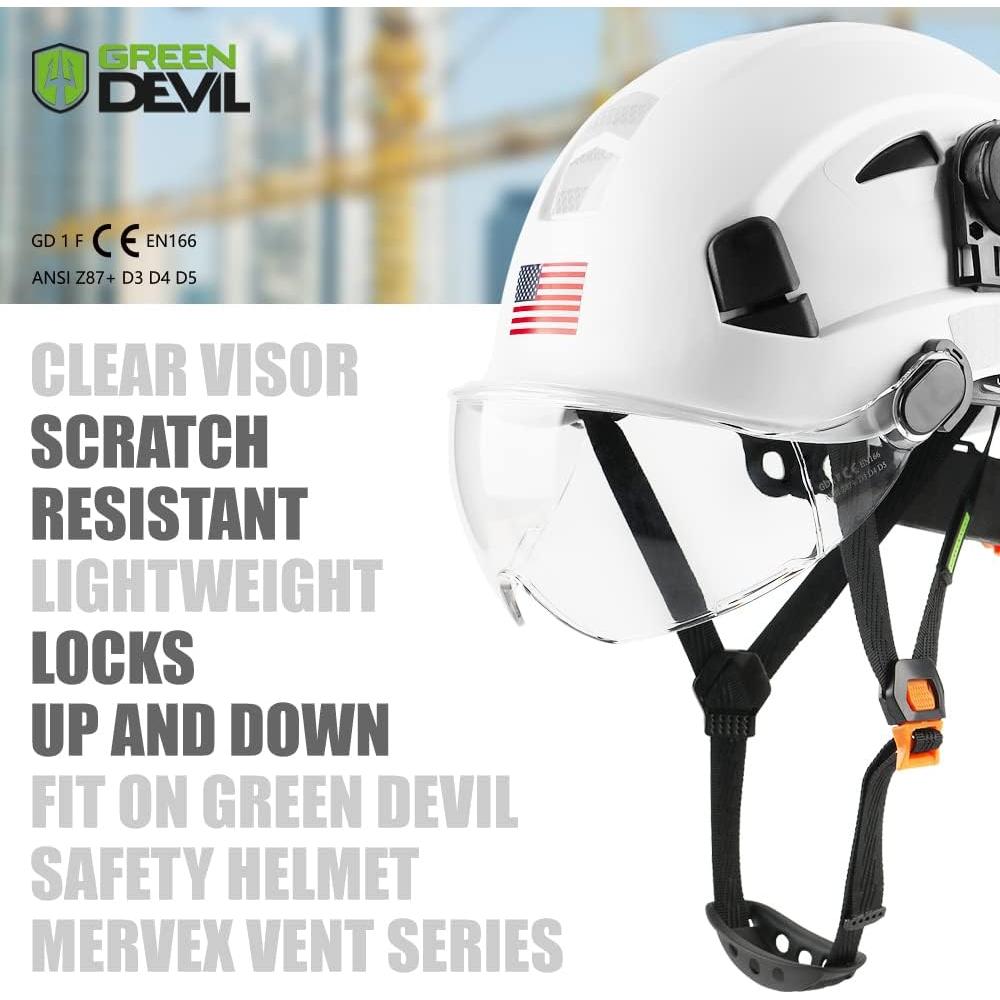Casco de Seguridad GREEN DEVIL Ajustable Ventilado ABS 6 Puntos
