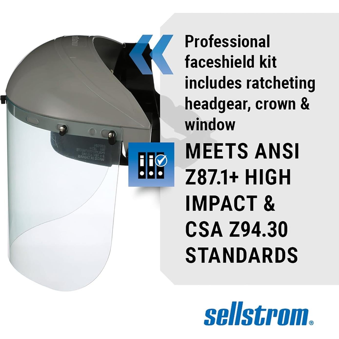 Escudo Facial Sellstrom Advantage SRWS30120 - Protección Completa