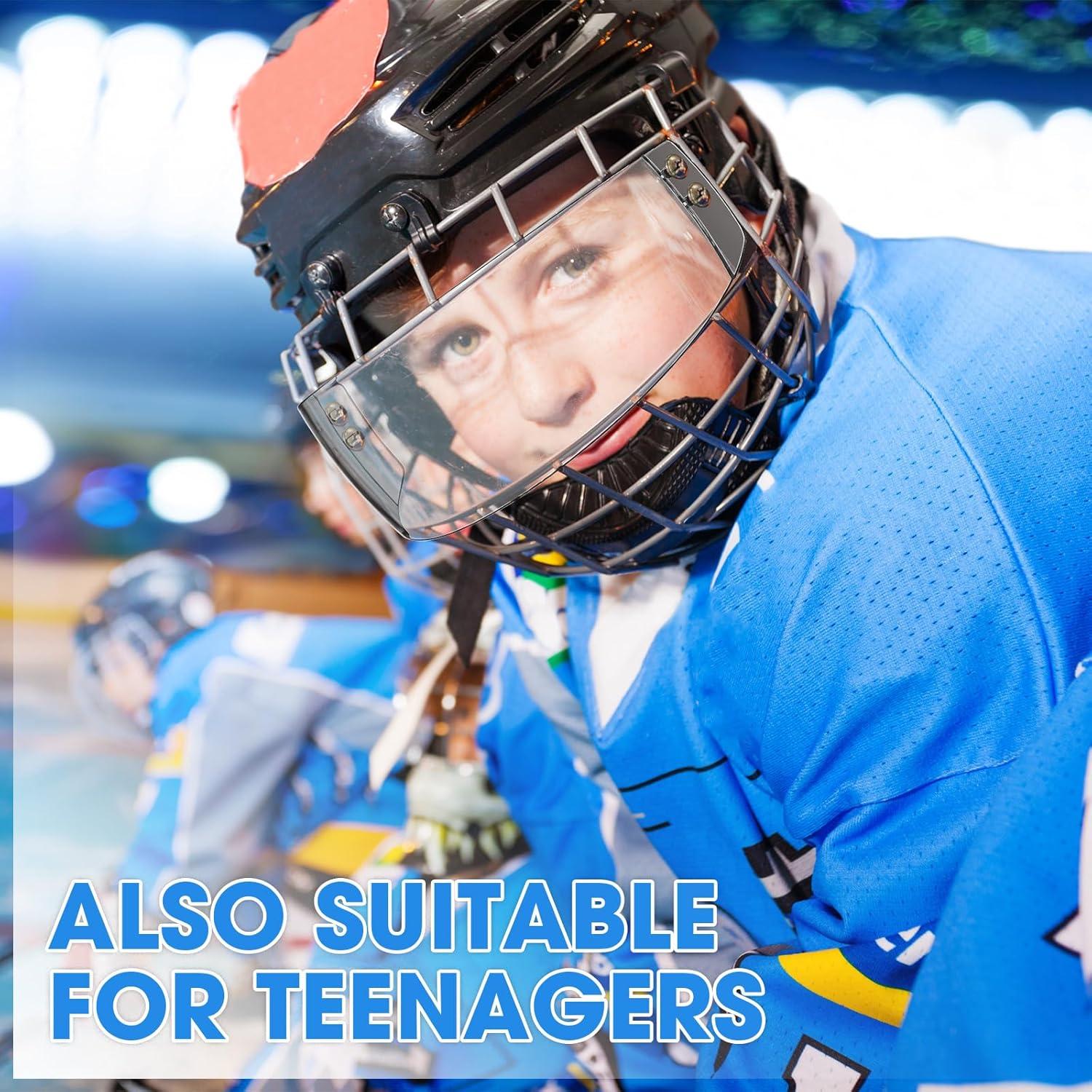 Visera de Casco de Hockey Copkim Transparente Anti Rayones