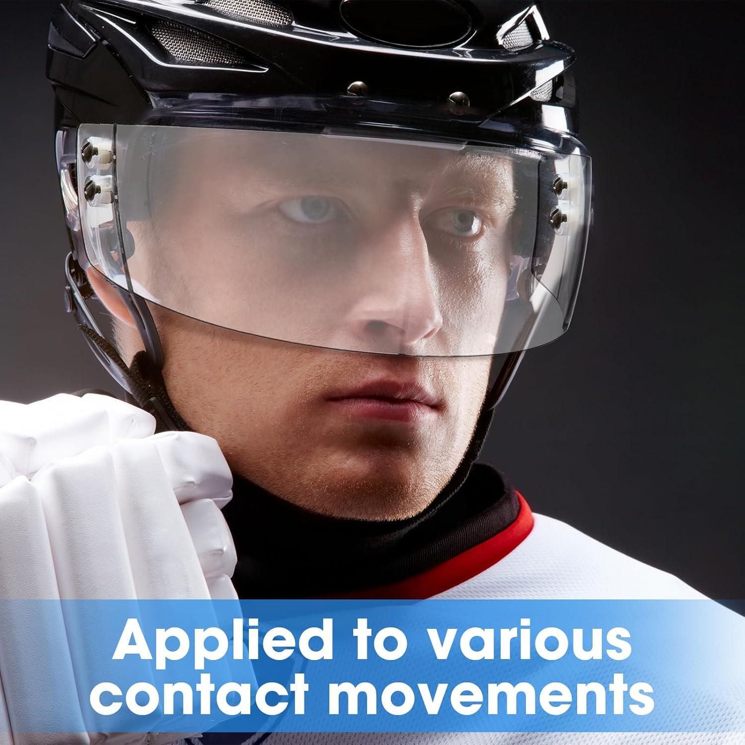 Visera de Casco de Hockey Copkim Transparente Anti Rayones