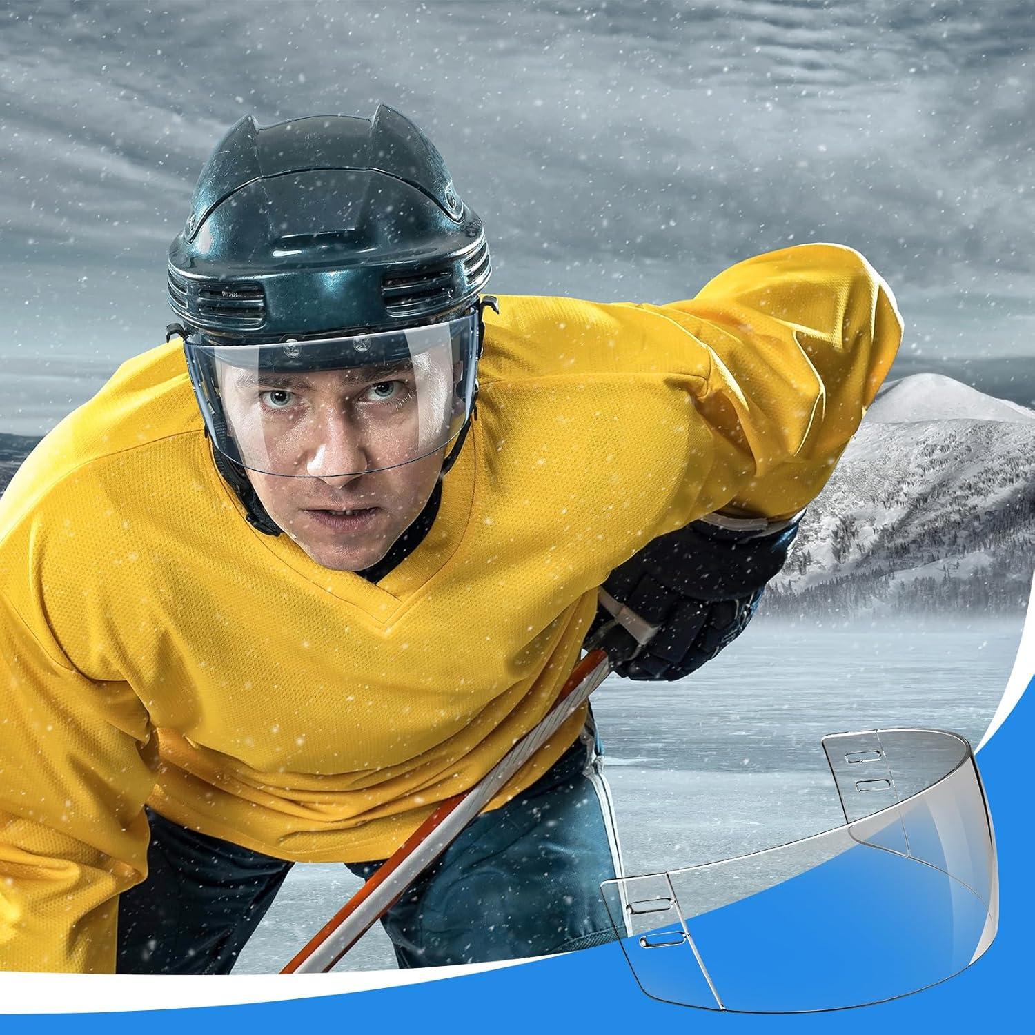 Visera de Casco de Hockey Copkim Transparente Anti Rayones