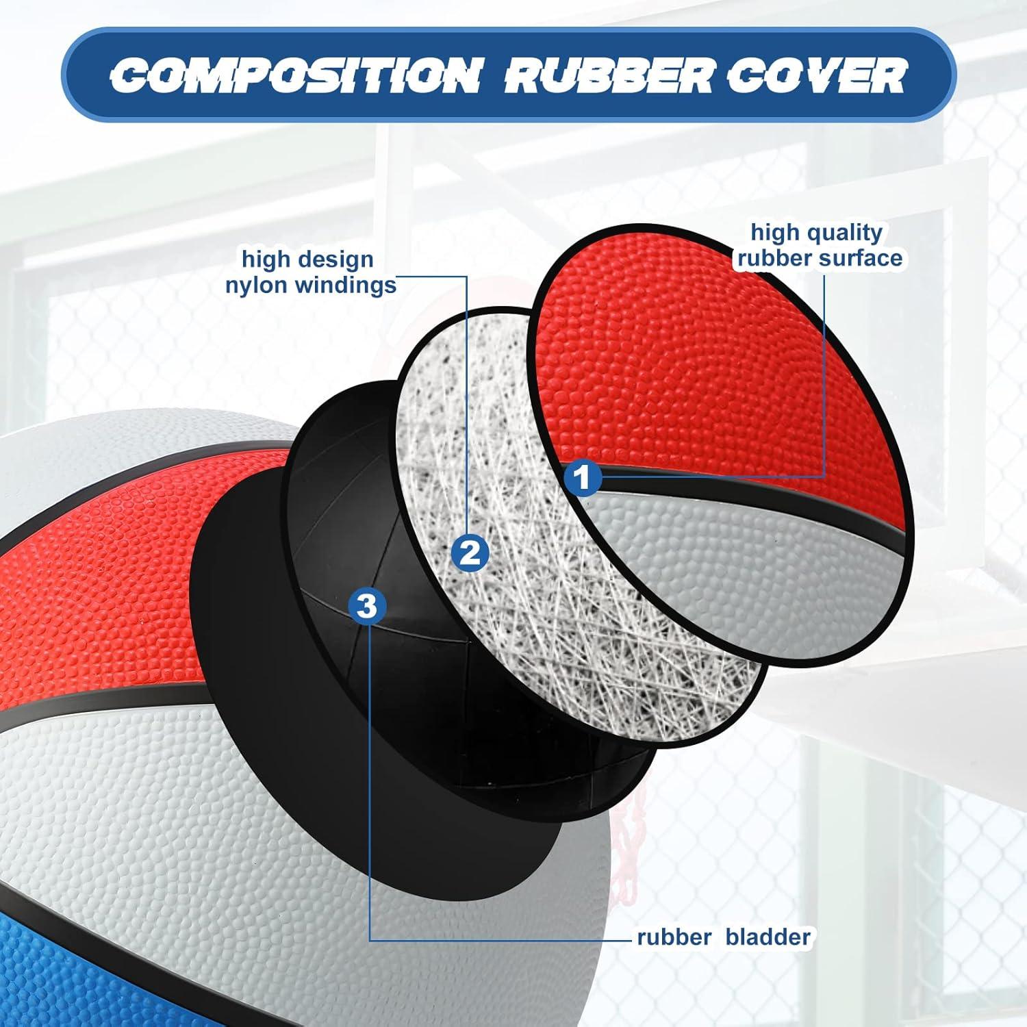 Jerify 12 Balones de Baloncesto Tamaño 7 con Bomba