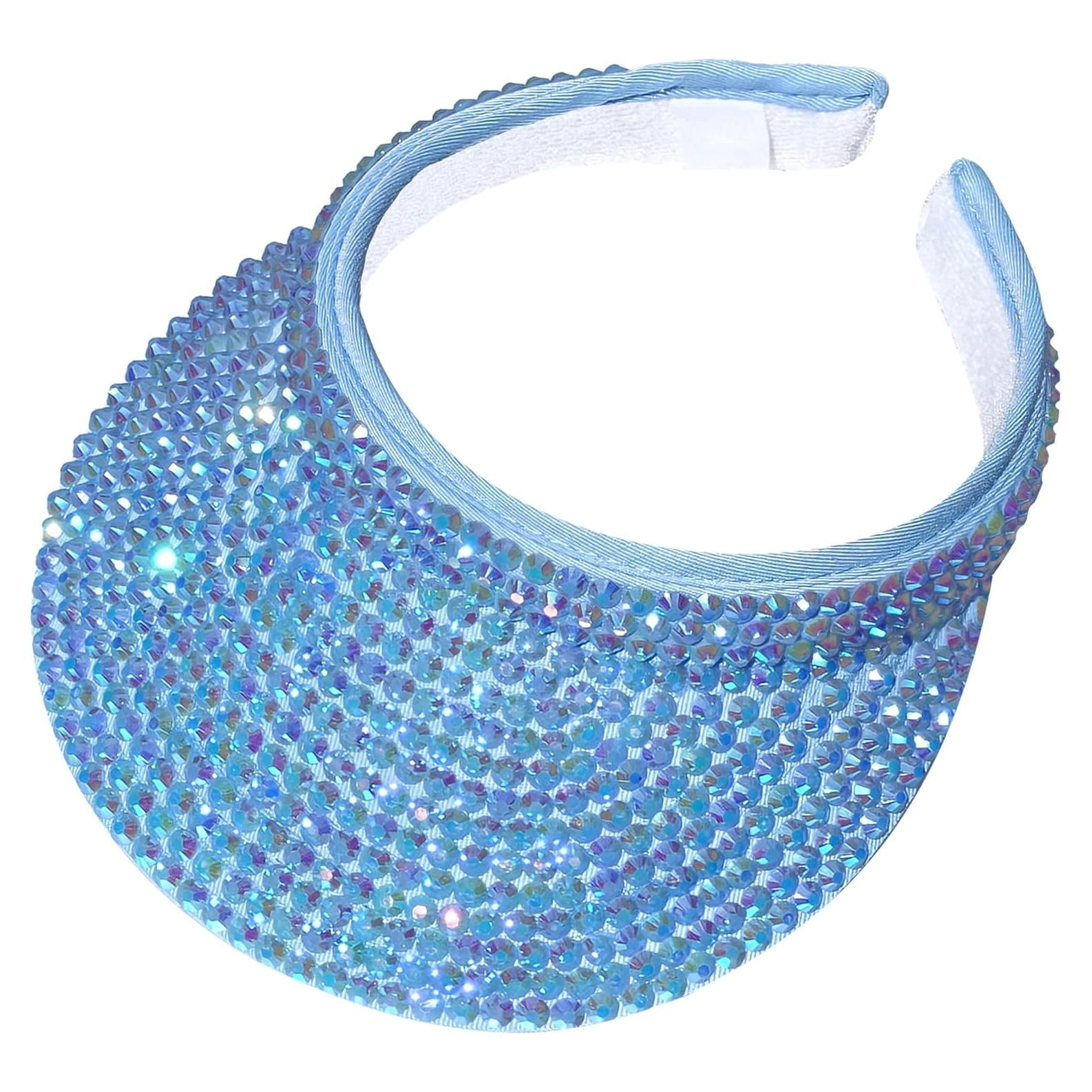 Gorra Visera de Sol Unisex Ajustable con Rhinestones - Bling Cap