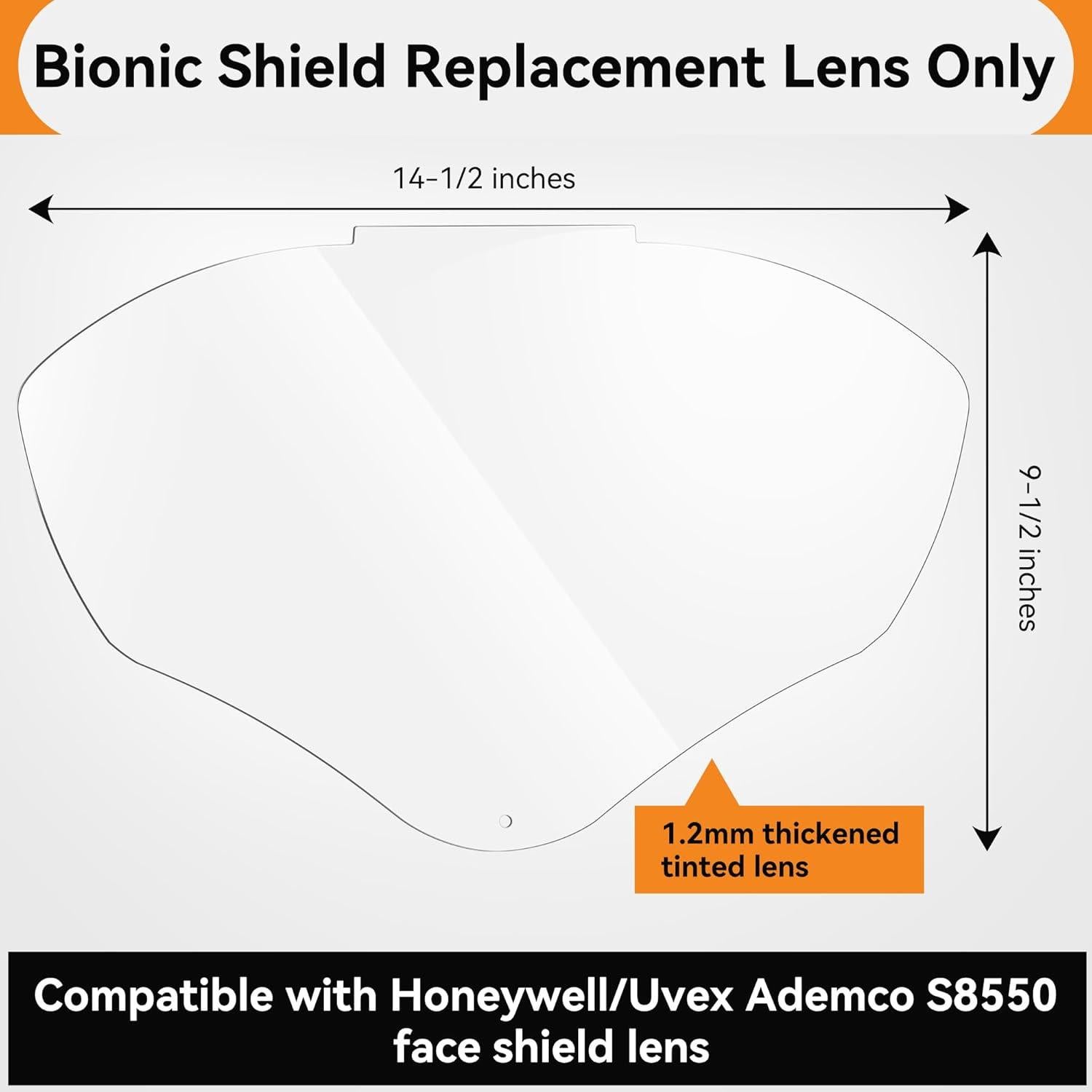 Lentes de Reemplazo Feekoon para Pantalla Facial S8550 - 2 Piezas