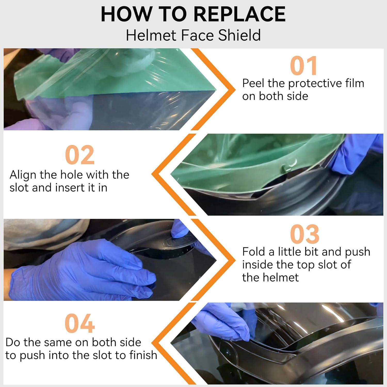 Lentes de Reemplazo Feekoon para Pantalla Facial S8550 - 2 Piezas