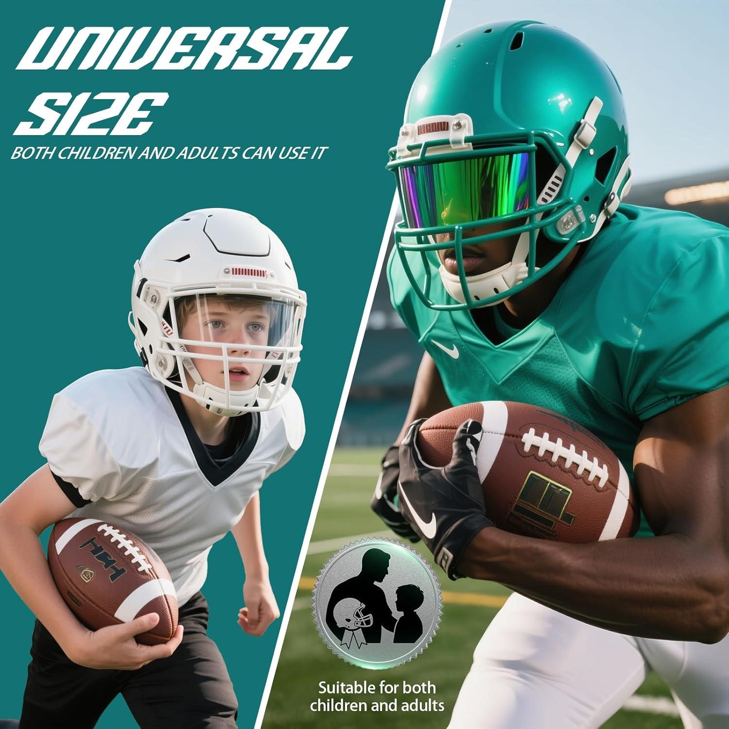 Visera de Fútbol KUBQLIG Verde Esmeralda y Clara - Combo 2 Lentes