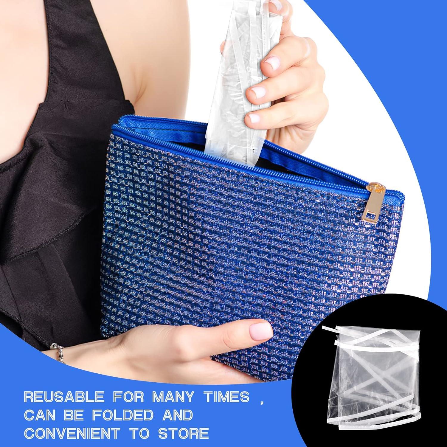 6 Gorras de Lluvia Transparentes Impermeables para Mujer