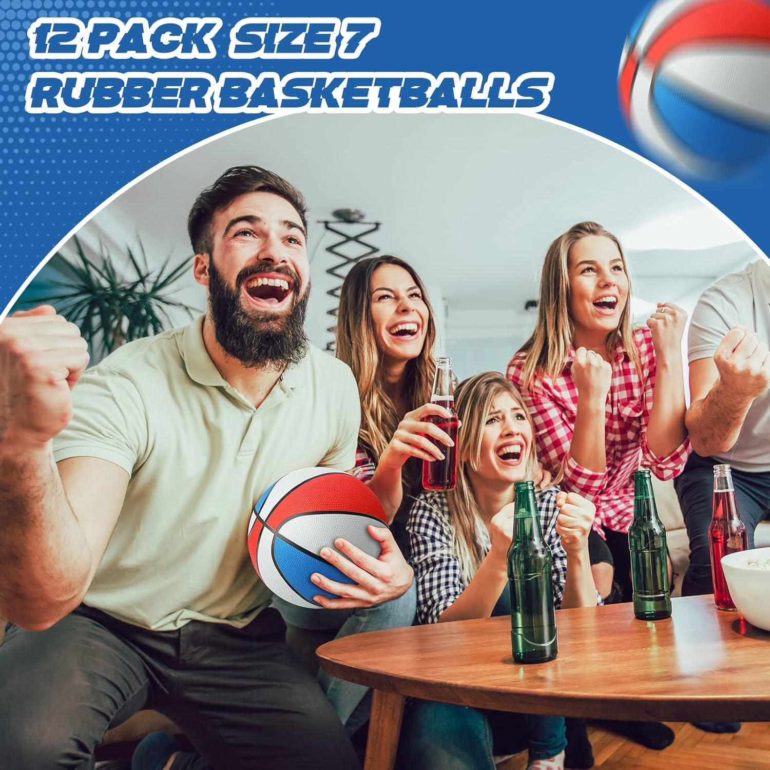 Jerify 12 Balones de Baloncesto Tamaño 7 con Bomba