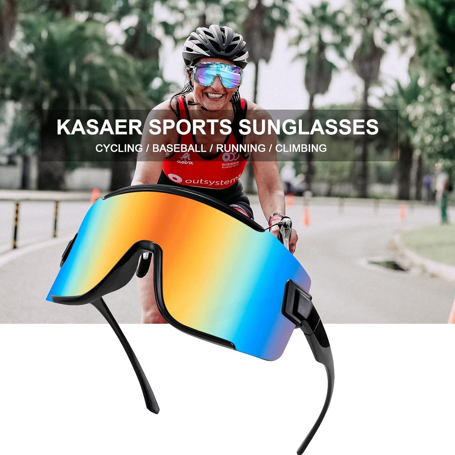 Gafas de sol Karsaer Vision Big Shield Rave unisex vintage