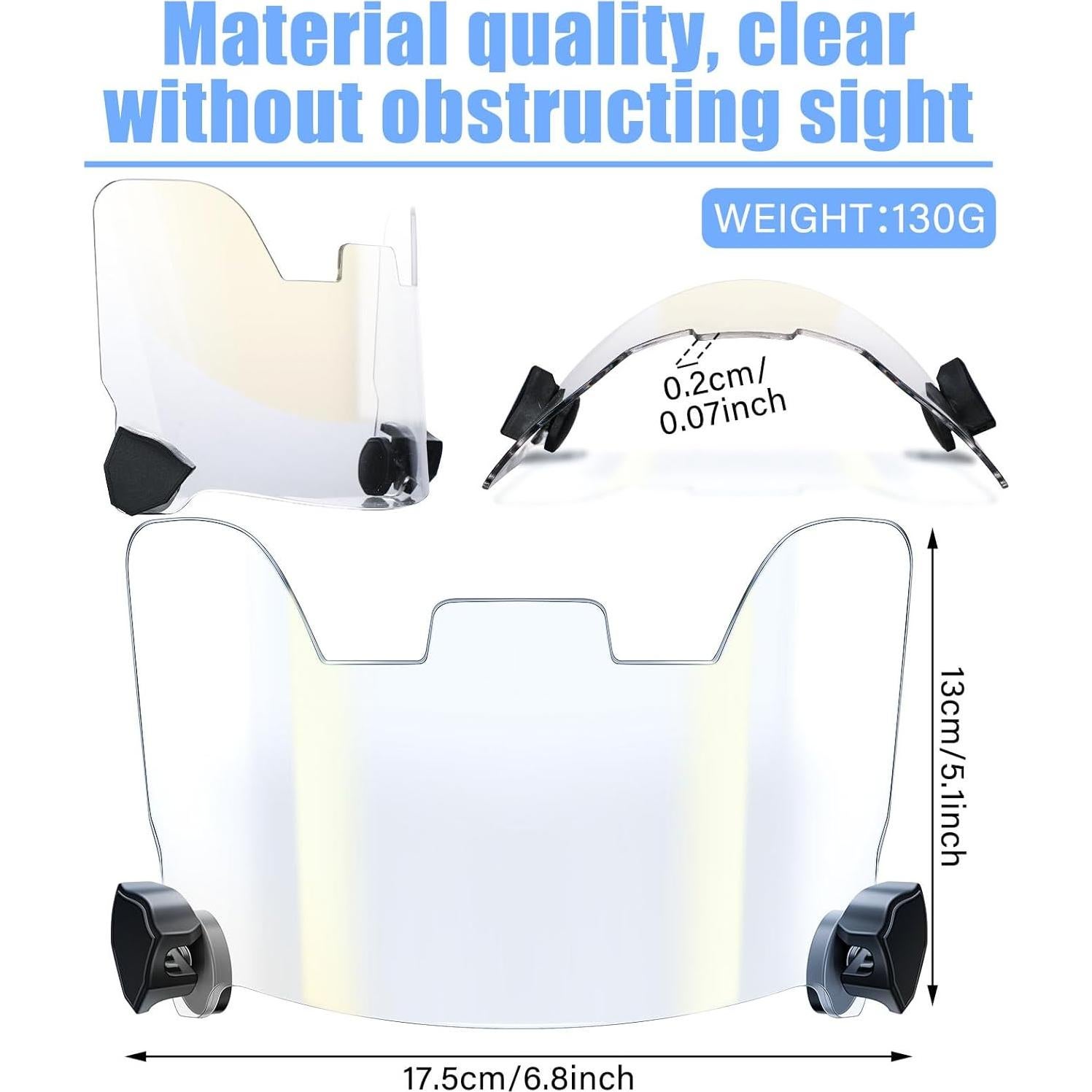 Viseras de Fútbol Kanayu 2 Pcs con Protección Ocular