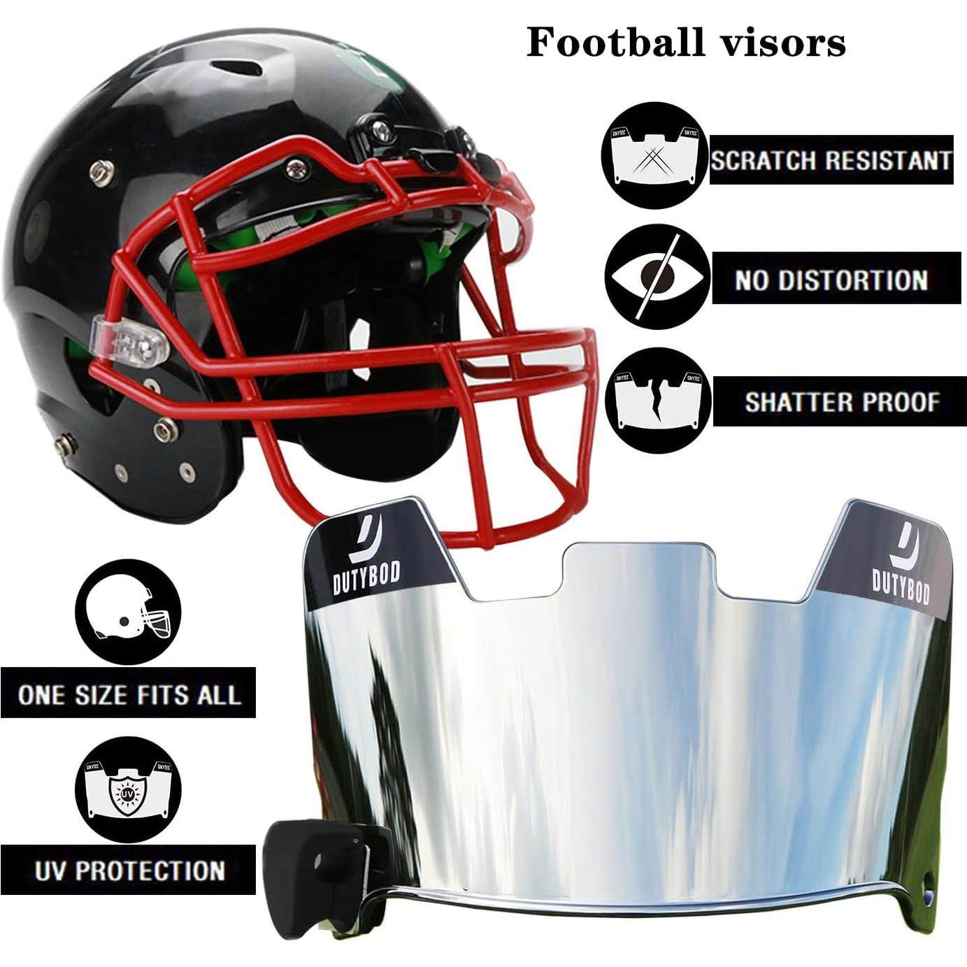 Visera de Fútbol DUTYBOD DU052 Óptica Cristalina Resistente a Rayones