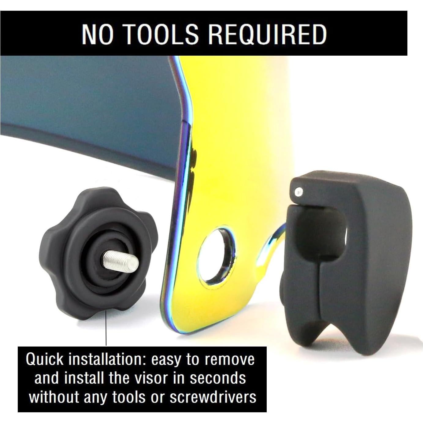 Visera de Fútbol DUTYBOD DU052 Óptica Cristalina Resistente a Rayones