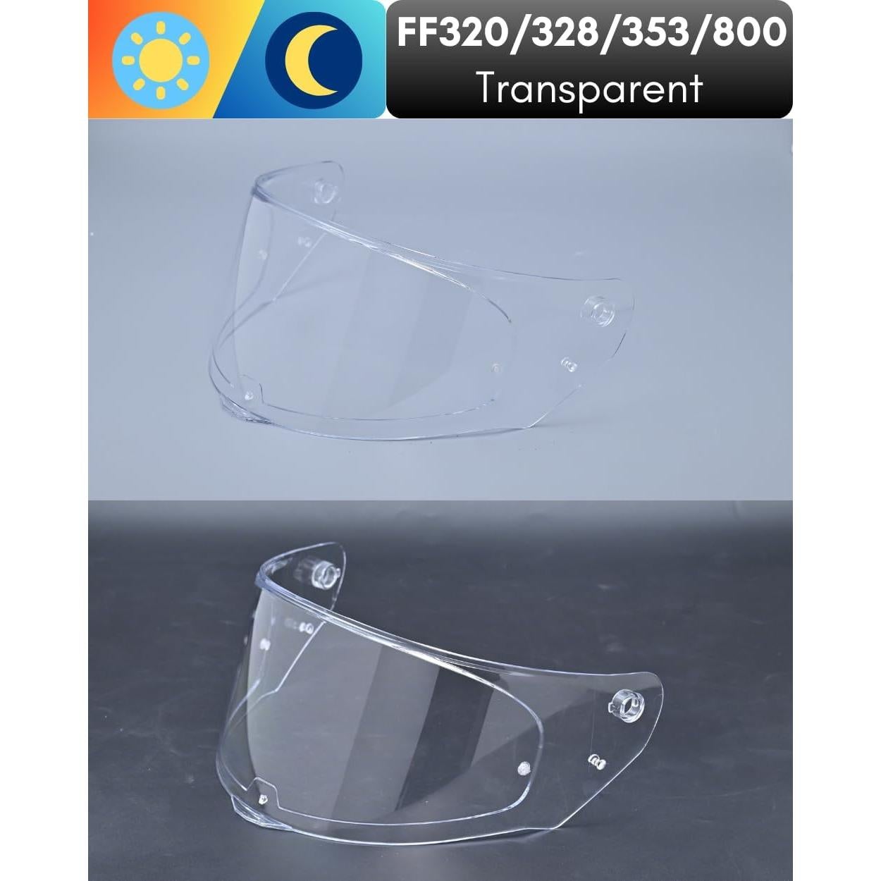 Visera de Reemplazo Logto para Casco LS2 FF320/328/353/800 - Transparente