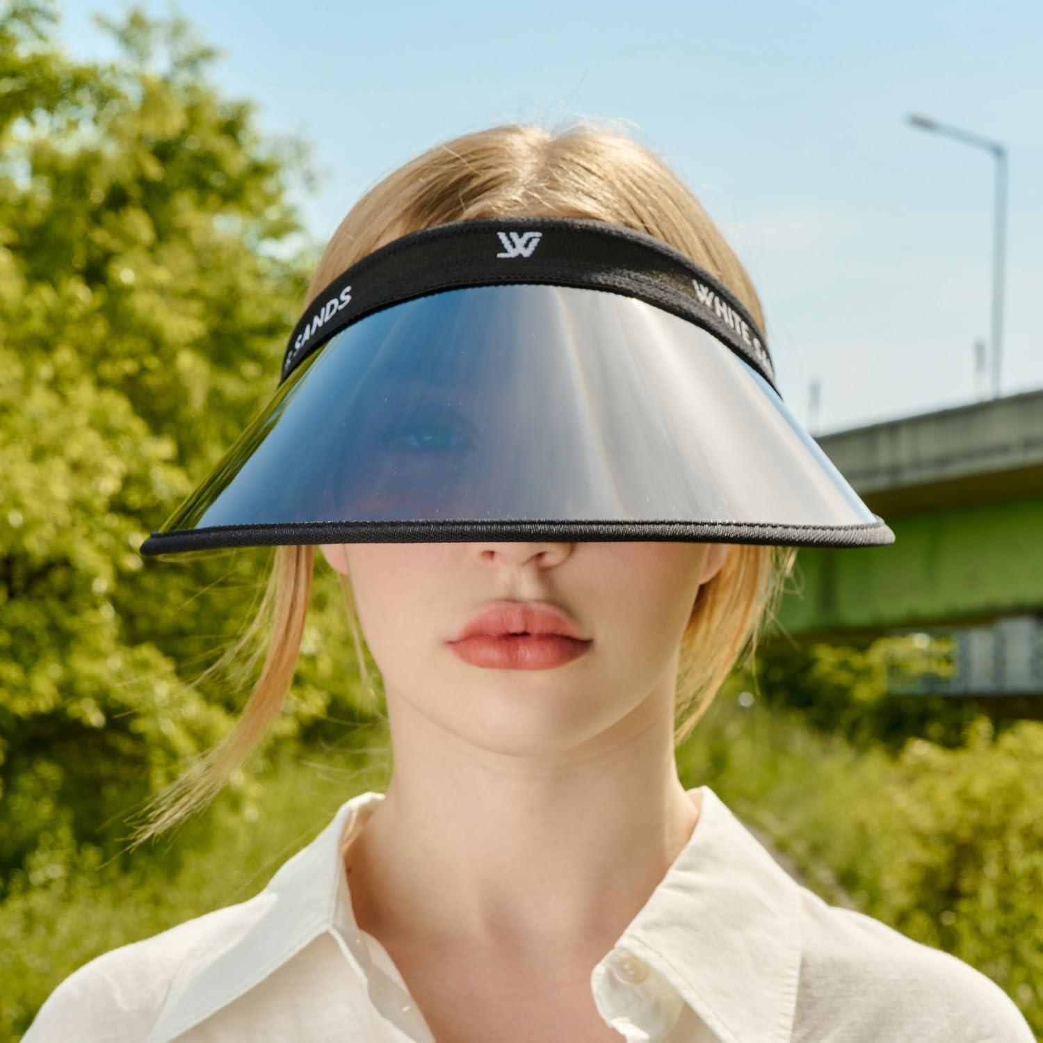 Gorra de Sol Desplegable Ancha Chamela Protección UV Negra