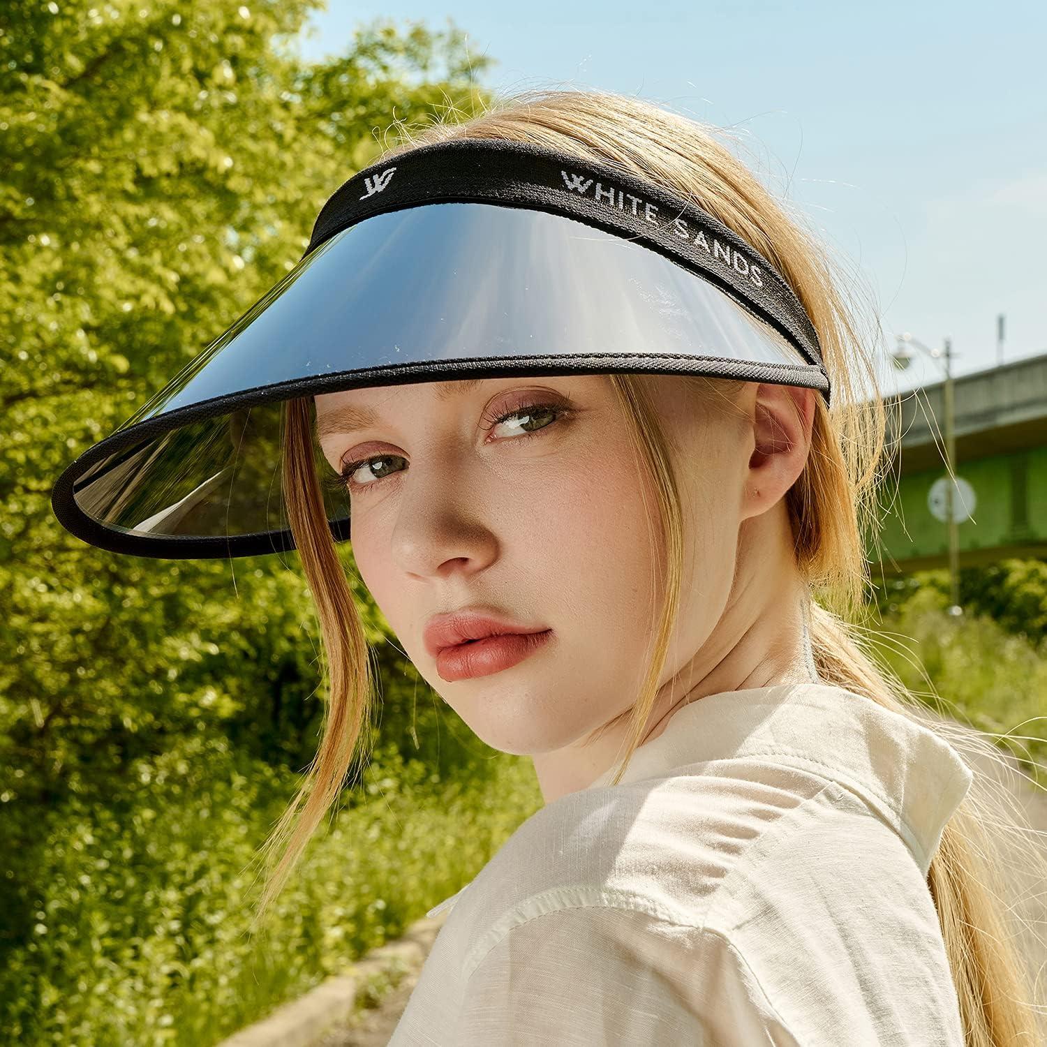 Gorra de Sol Desplegable Ancha Chamela Protección UV Negra