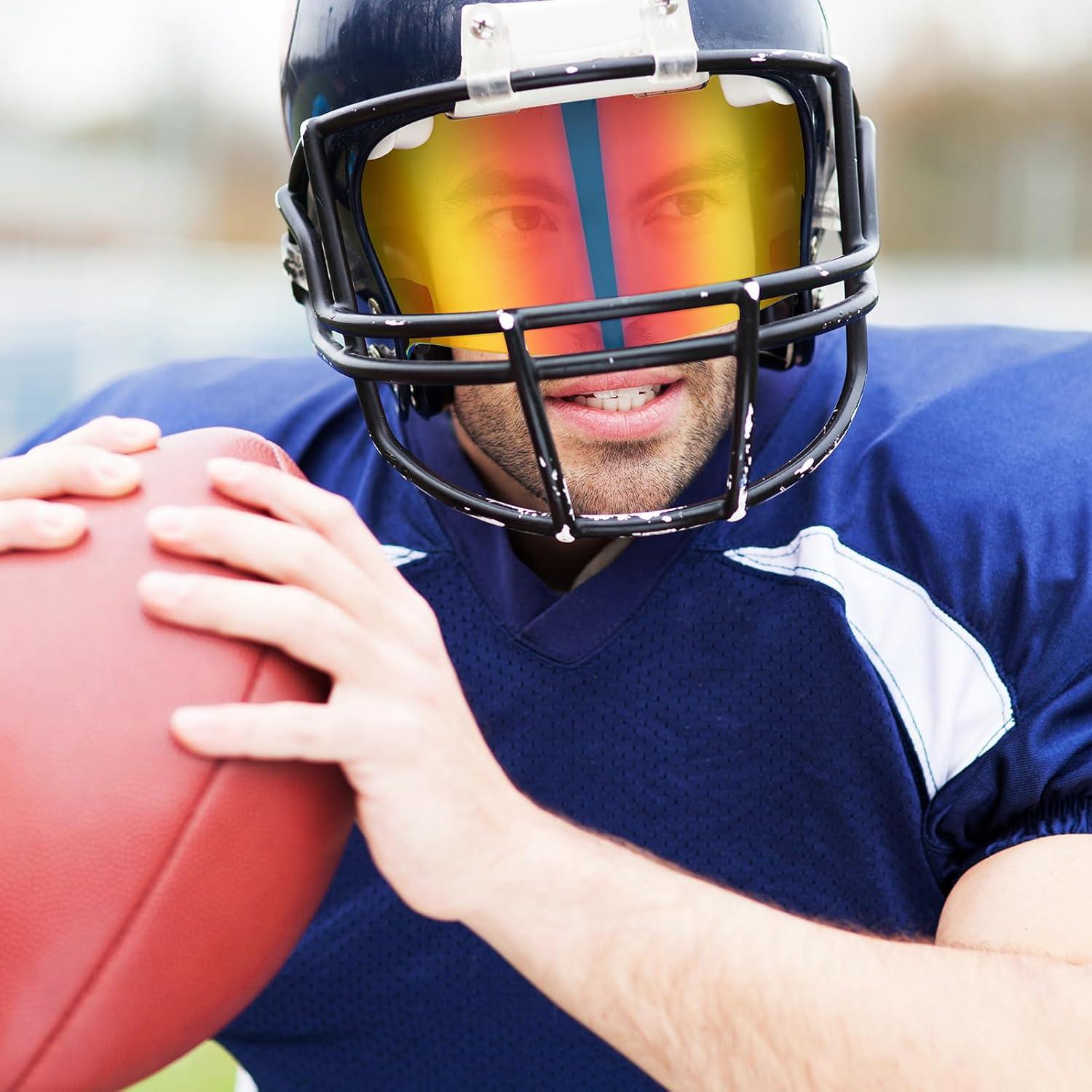 Viseras de Fútbol Umigy 4 Pcs para Casco Adulto UV Resistente