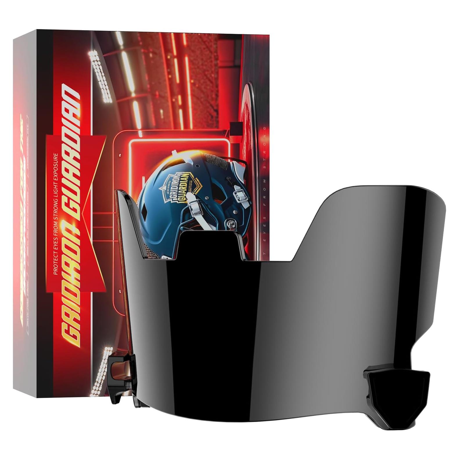 Visera de Fútbol KUBQLIG Negra Elite - Policarbonato Anti-Rayas